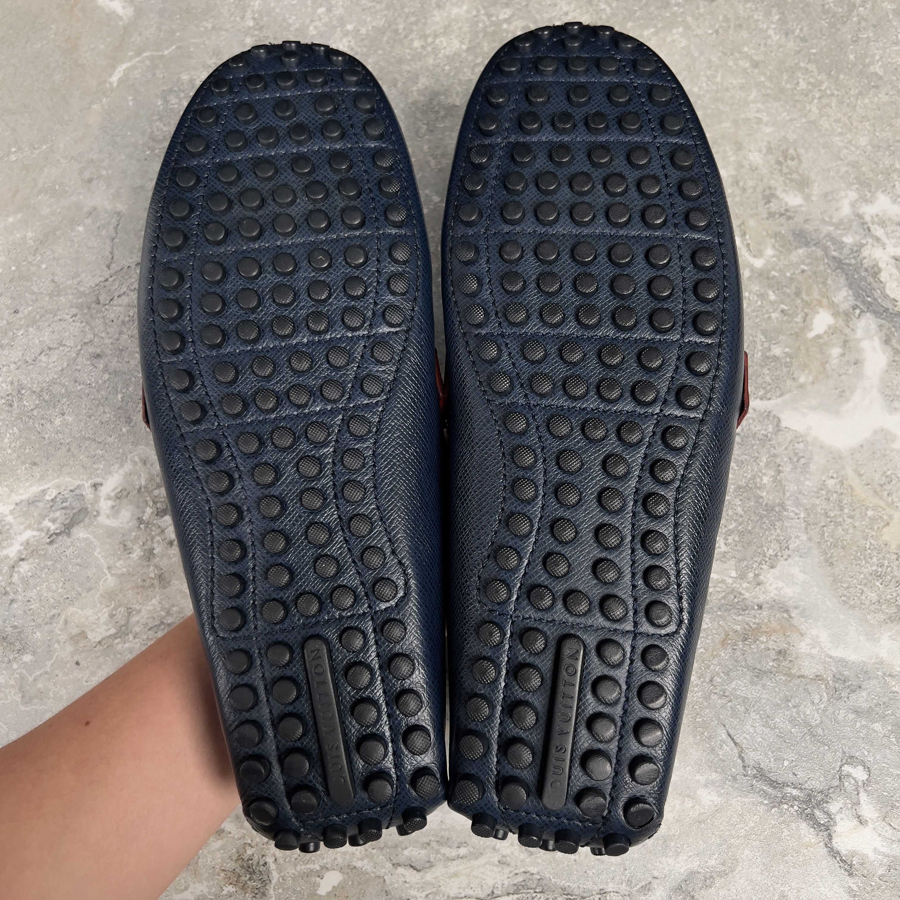Louis Vuitton Louis Vuitton Hockenheim Driving Moccasins Taiga Leather Size US 11 / EU 44 - 10 Thumbnail