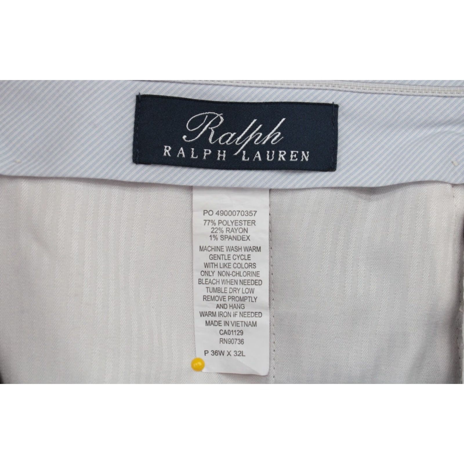 Polo Ralph Lauren Polo Ralph Lauren Dress Pants Men 36x32 Taupe Casual Friday Preppy Classic Chino Size US M / EU 48-50 / 2 - 7 Thumbnail
