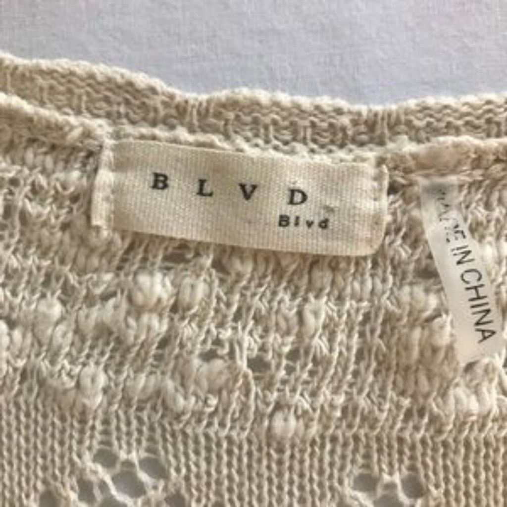 BLVD BLVD knitted cream dress Size L / US 10 / IT 46 - 5 Thumbnail