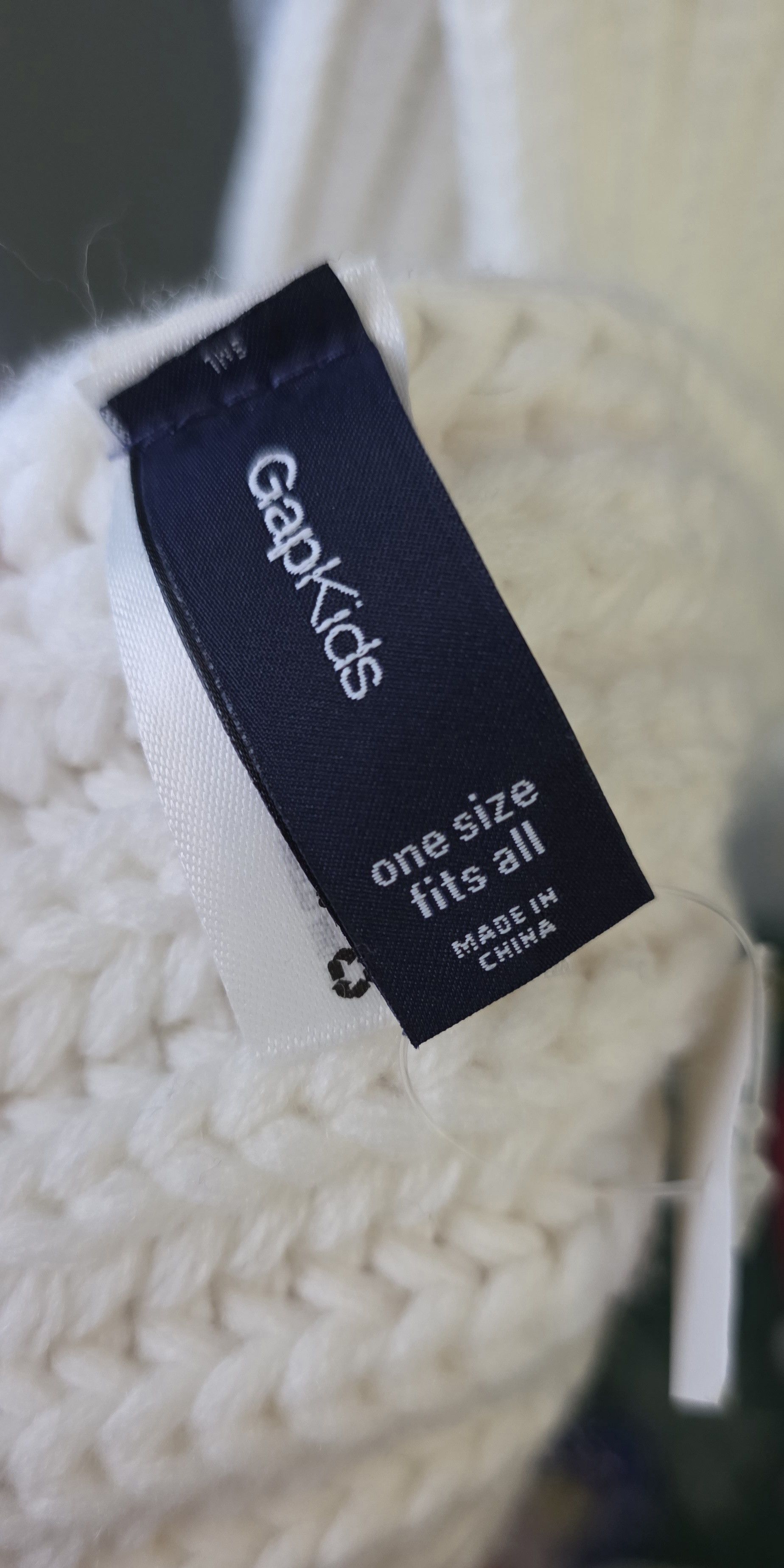Gap NWT GAP Kids Off White Cream Cable Knit Scarf One Size 55" Size ONE SIZE - 3 Thumbnail