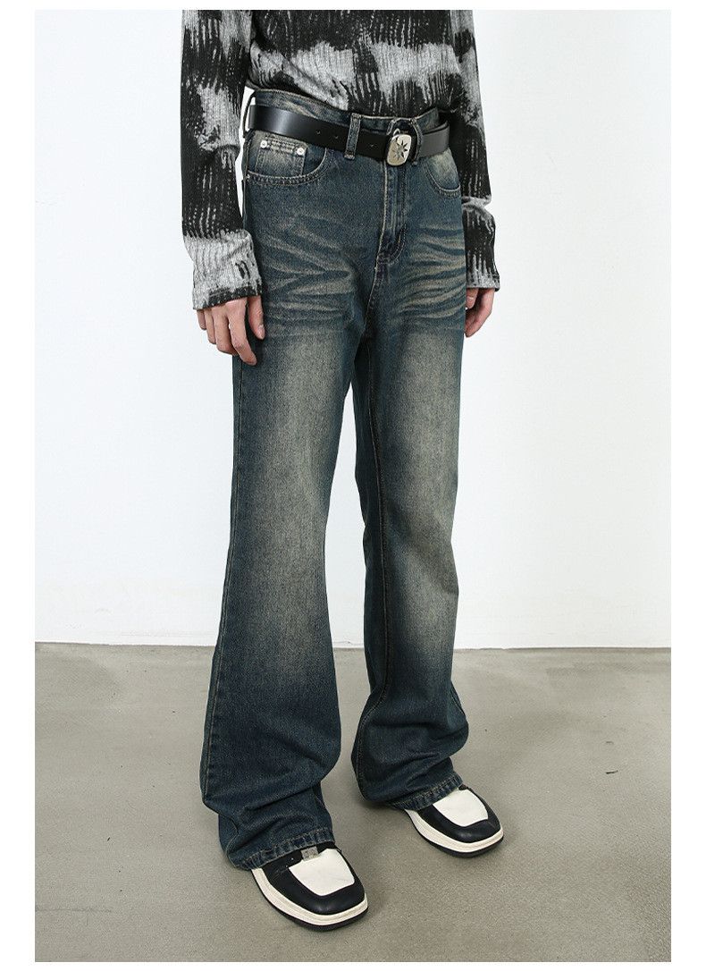 Japanese Brand × Jean Japanese retro distressed all-match casual flared jeans Size US 32 / EU 48 - 6 Thumbnail