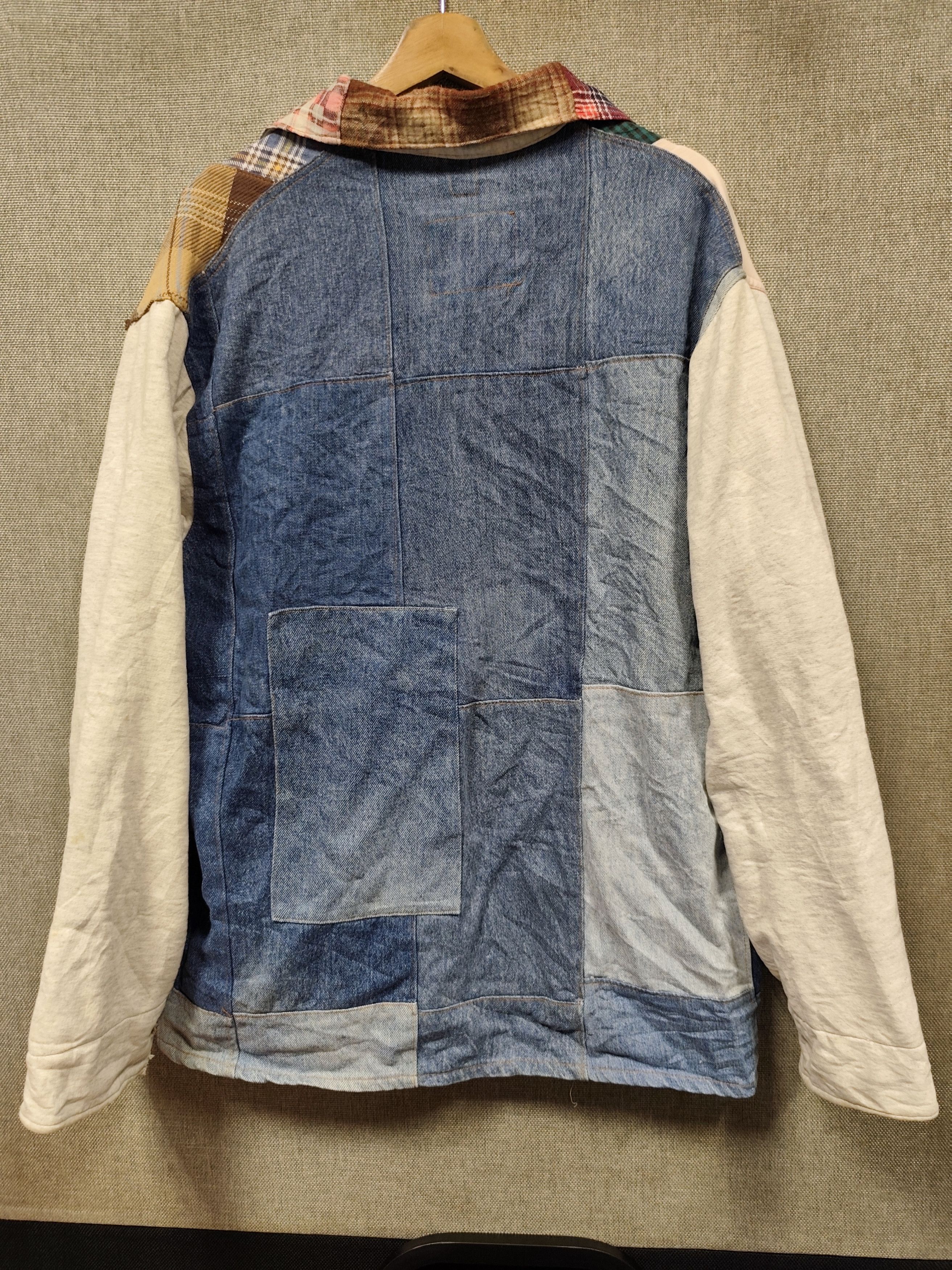 Levi's × Vintage Vintage 90s Levi's jacket patchwork made in usa Size US XL / EU 56 / 4 - 2 Thumbnail