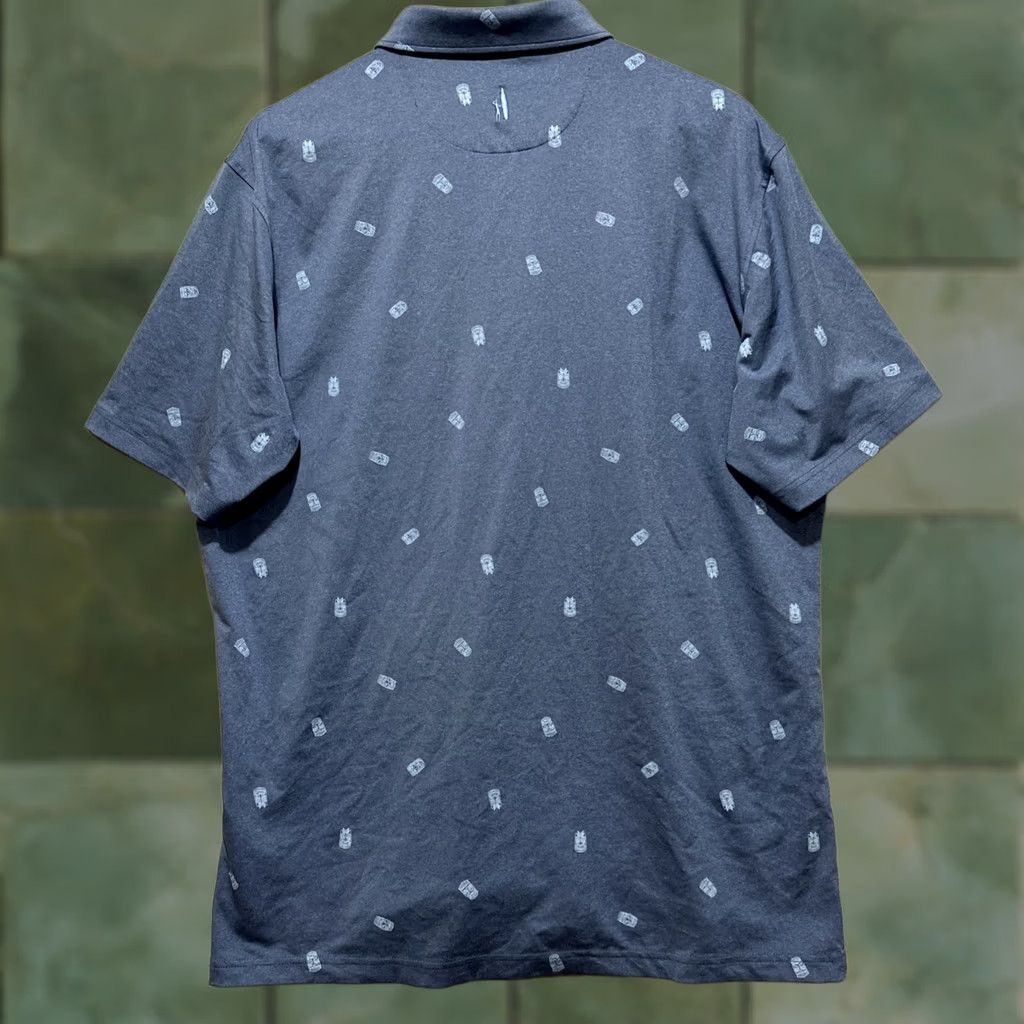 johnnie-O Johnnie-O Okie Polo Shirt Short Sleeve L Embroidered Logo Tiki Print Blue Mens Polo Size US L / EU 52-54 / 3 - 1 Thumbnail