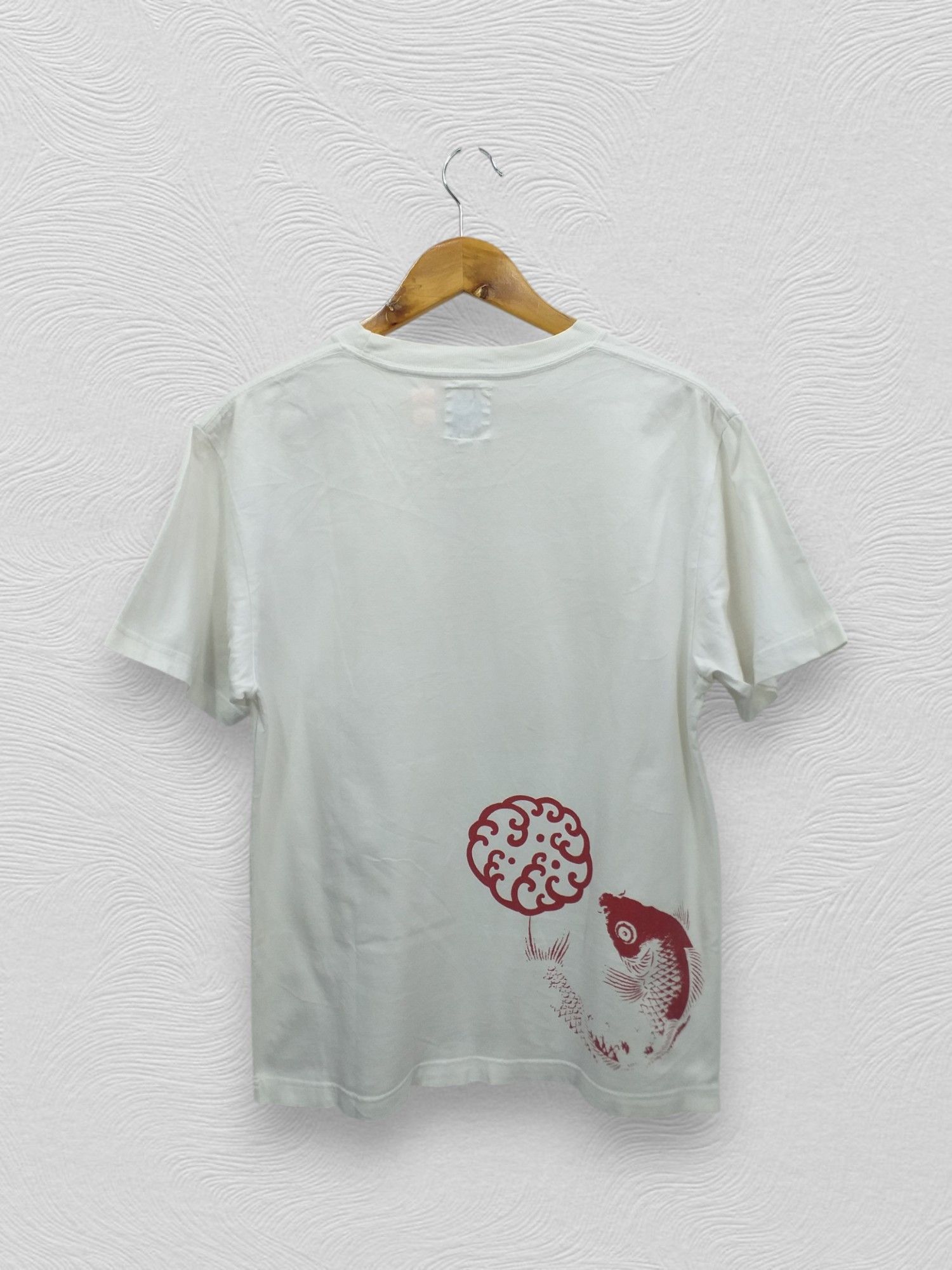 Vintage Vintage Oniwa Soto Sukajan Koi Style Large T Shirt -C012 Size US L / EU 52-54 / 3 - 2 Thumbnail