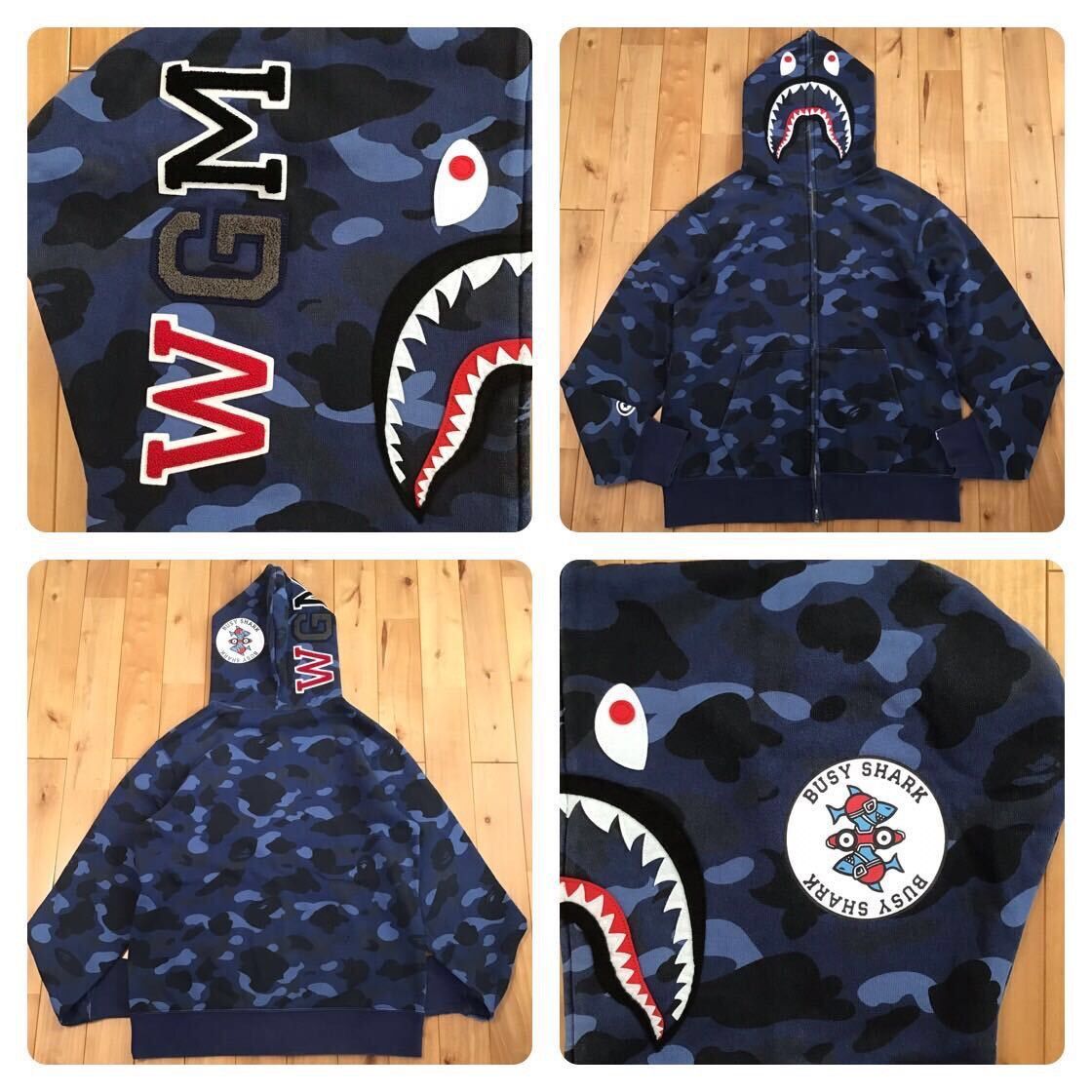 Bape × Lacoste Bape X Lacoste Crocodile Shark Zip Hoodie | Grailed