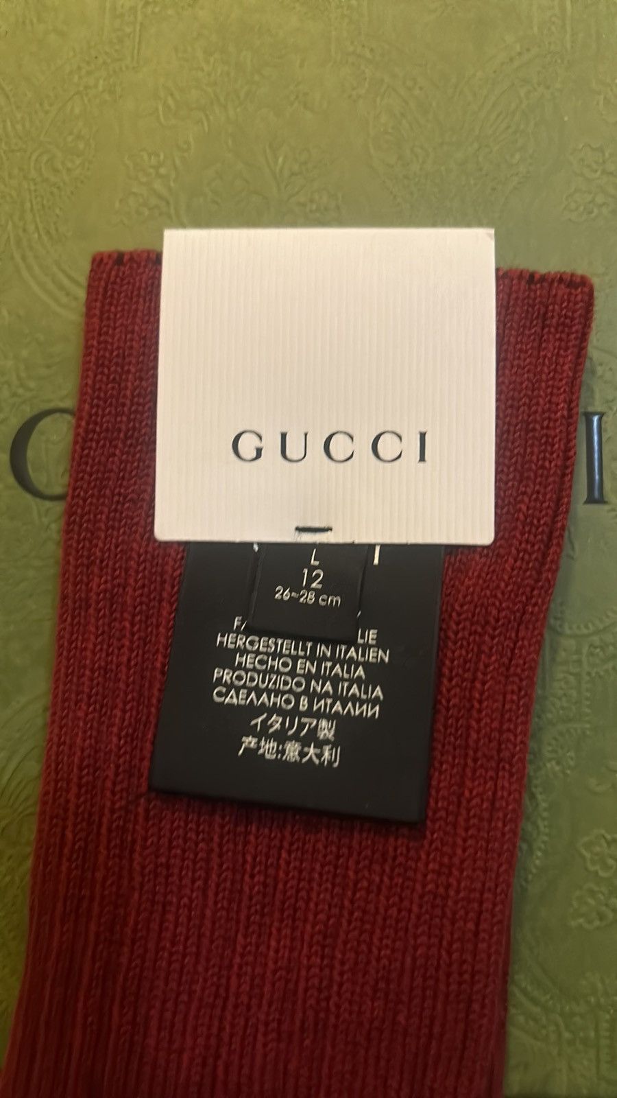 Gucci Gucci GG Signature Socks size L Size ONE SIZE - 3 Thumbnail
