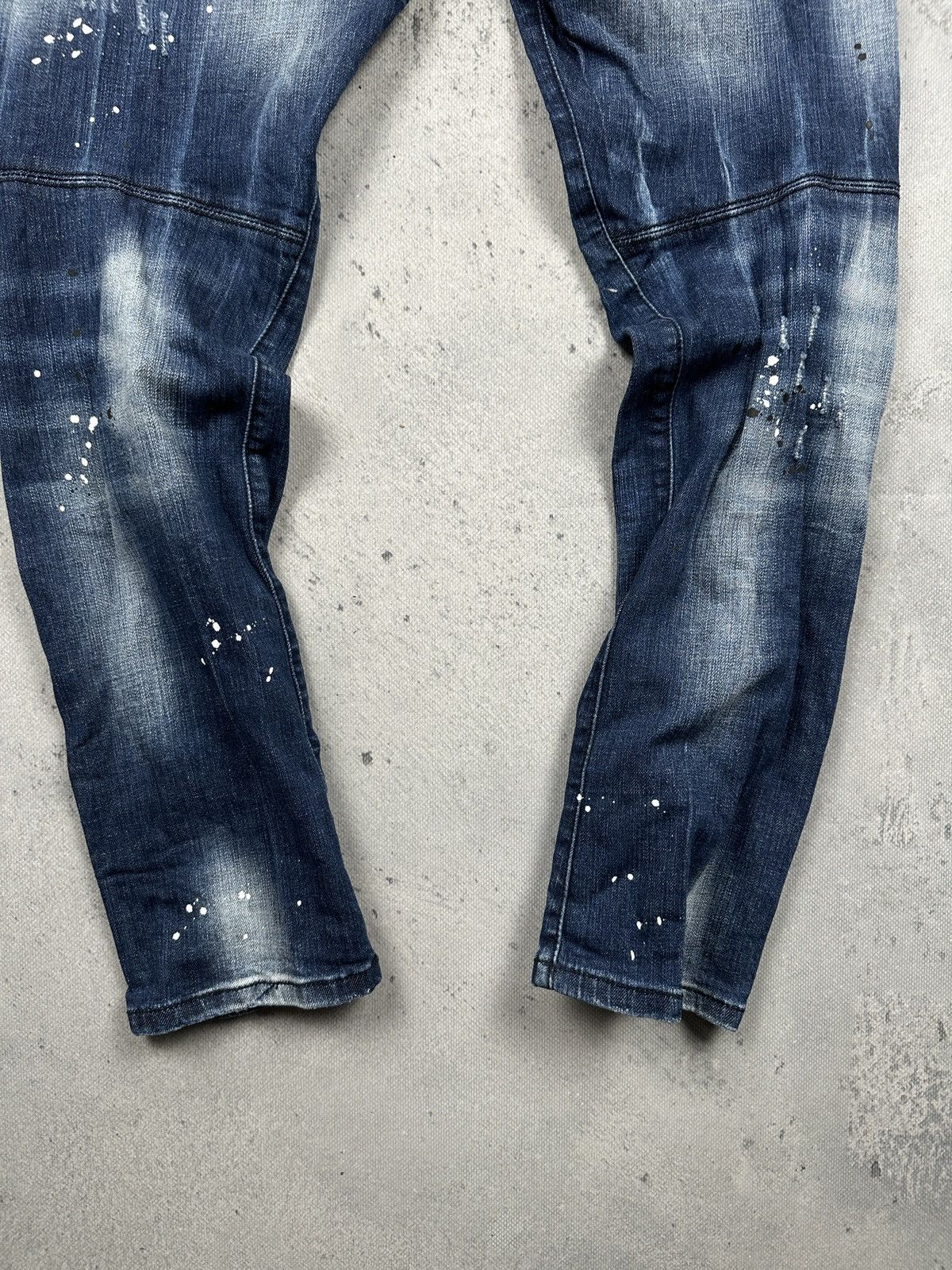 Dsquared2 Dsquared2 Distressed Vintage Wash Biker Jeans Splatter Rare Size US 34 / EU 50 - 5 Thumbnail