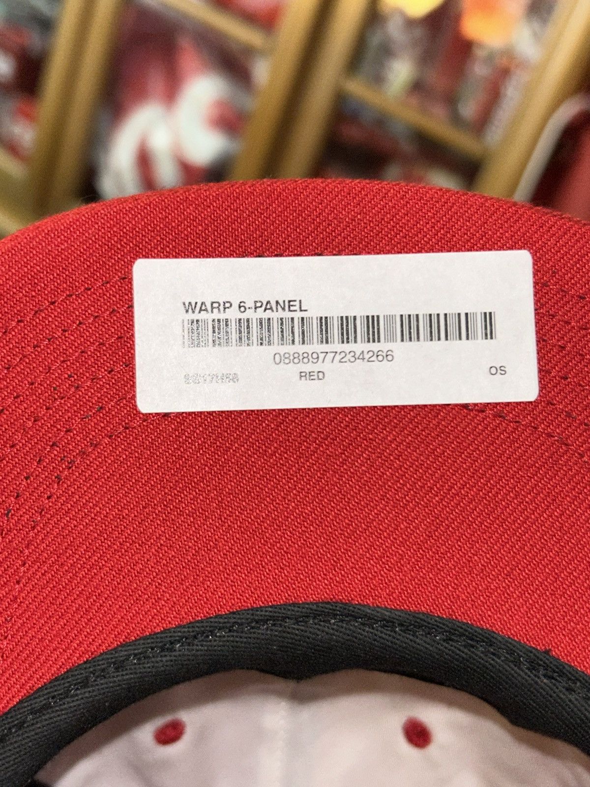 Supreme Supreme Warp 6 Panel Cap SS17 NEW Size ONE SIZE - 7 Thumbnail