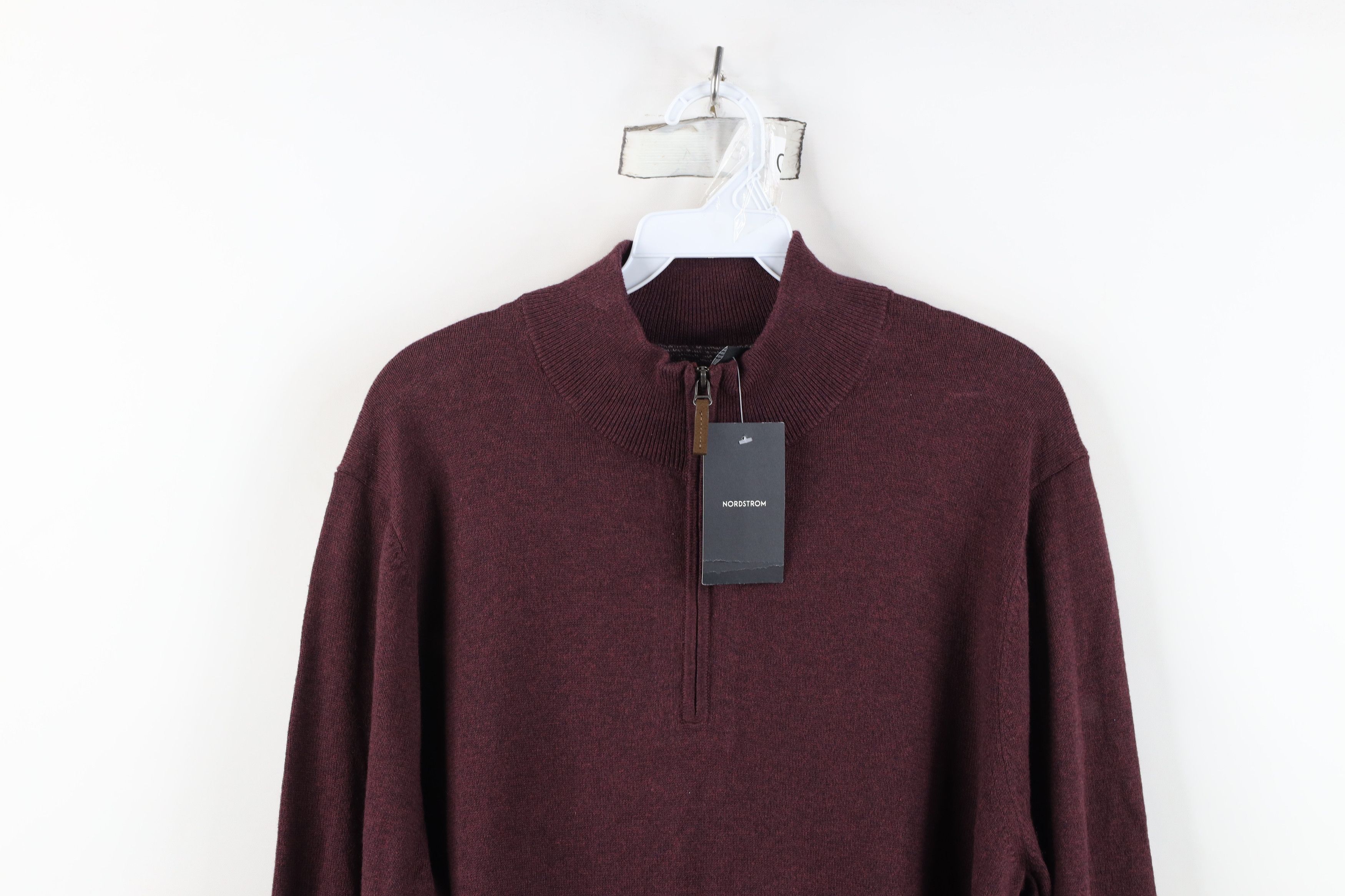 Vintage New Streetwear Cashmere Blend Knit Half Zip Pullover Sweater Size US L / EU 52-54 / 3 - 2 Thumbnail
