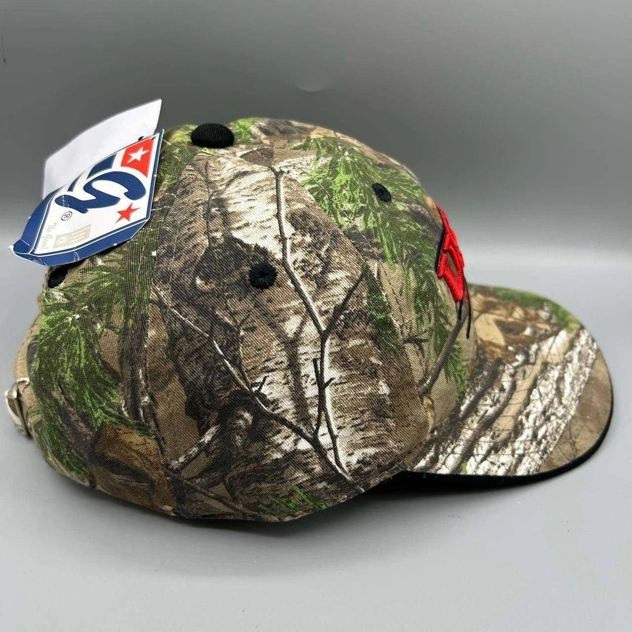 The Game Vintage USMC Hat Men Realtree Camo Strap Back Cotton Size ONE SIZE - 4 Thumbnail