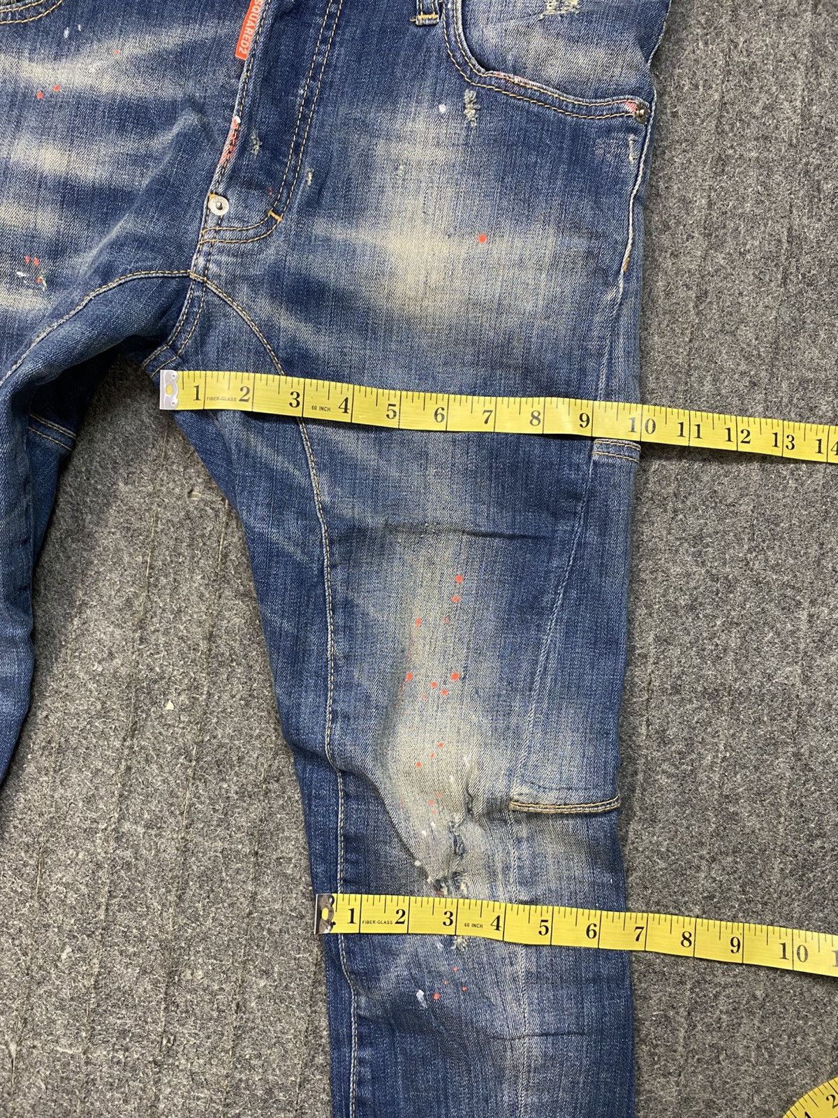 Dsquared2 Dsquared2 Italy Indigo Denim Jeans Double Knee Buttonfly Size US 31 - 14 Thumbnail