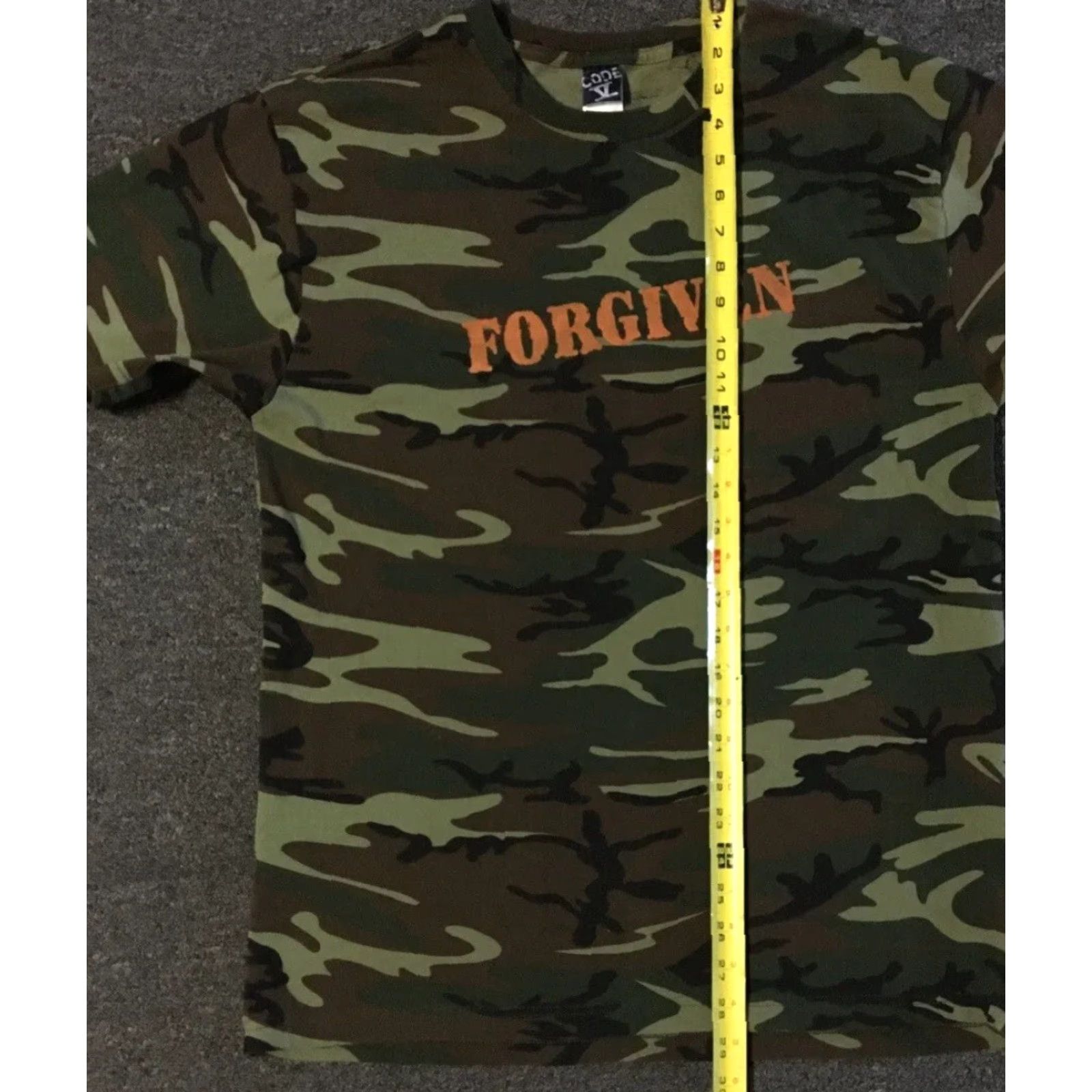 Vintage VINTAGE Christian Motorcycle Association FORGIVEN Camo Shirt L Men Camouflage T-Shirt 90s Grunge Harley CMA Easter Heaven Jesus Christ Army UI Size US L / EU 52-54 / 3 - 7 Thumbnail