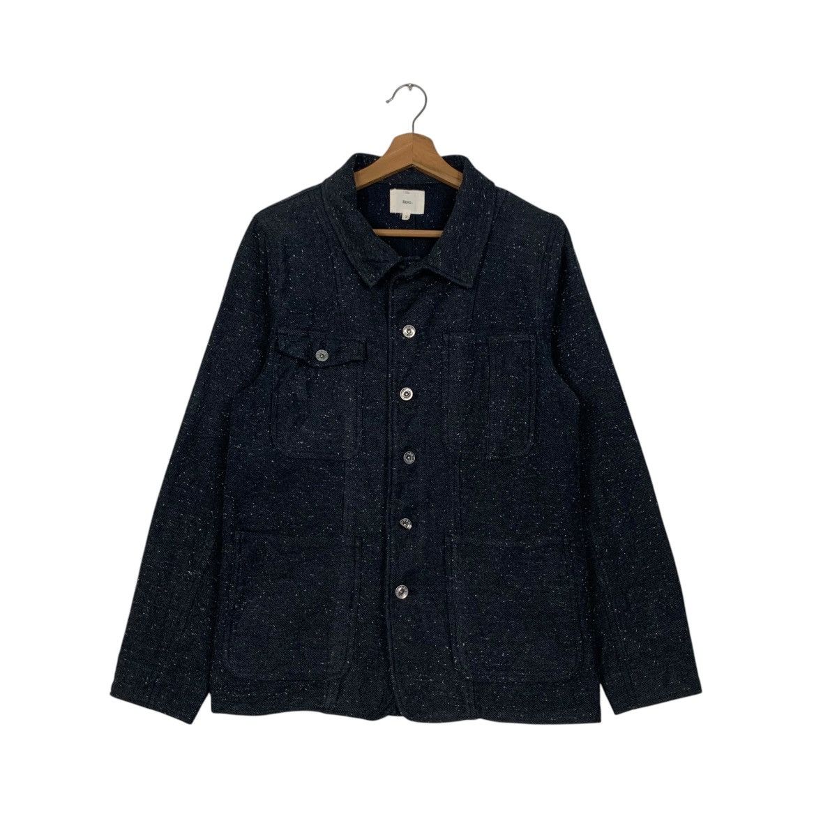 Japanese Brand REVO Neppy Cotton Chore Jacket Work Shirt Jacket #2810-C127 Size US S / EU 44-46 / 1 - 1 Thumbnail