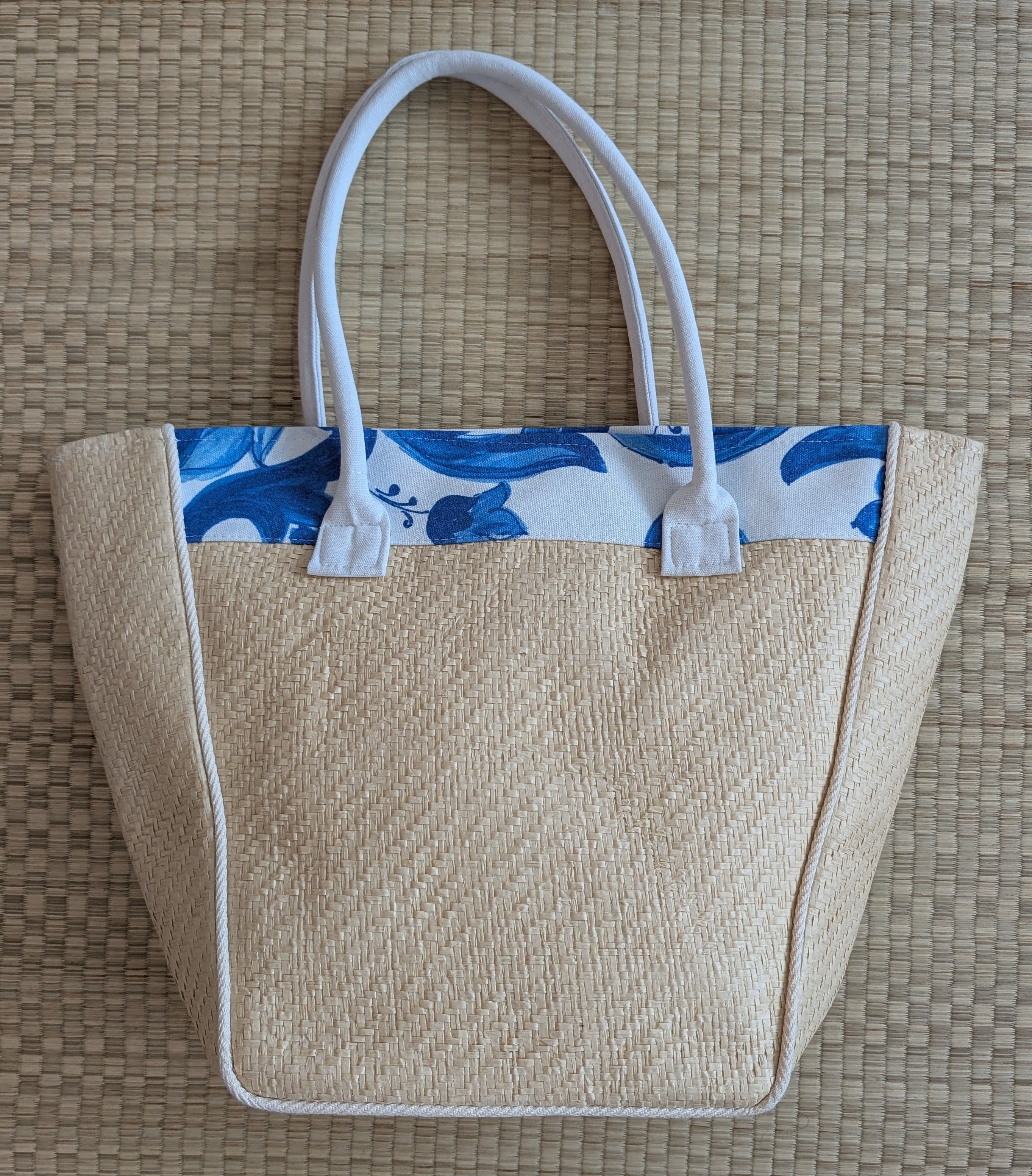 Dolce & Gabbana Dolce Gabbana Light Blue Woven Straw Weave Tote Bag Size ONE SIZE - 2 Thumbnail