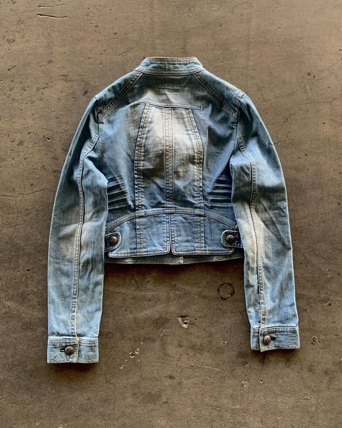 If Six Was Nine × Japanese Brand × Le Grande Bleu (L.G.B.) Ifsixwasnine Lgb Style Avant Garden Denim Jacket Size US S / EU 44-46 / 1 - 5 Thumbnail