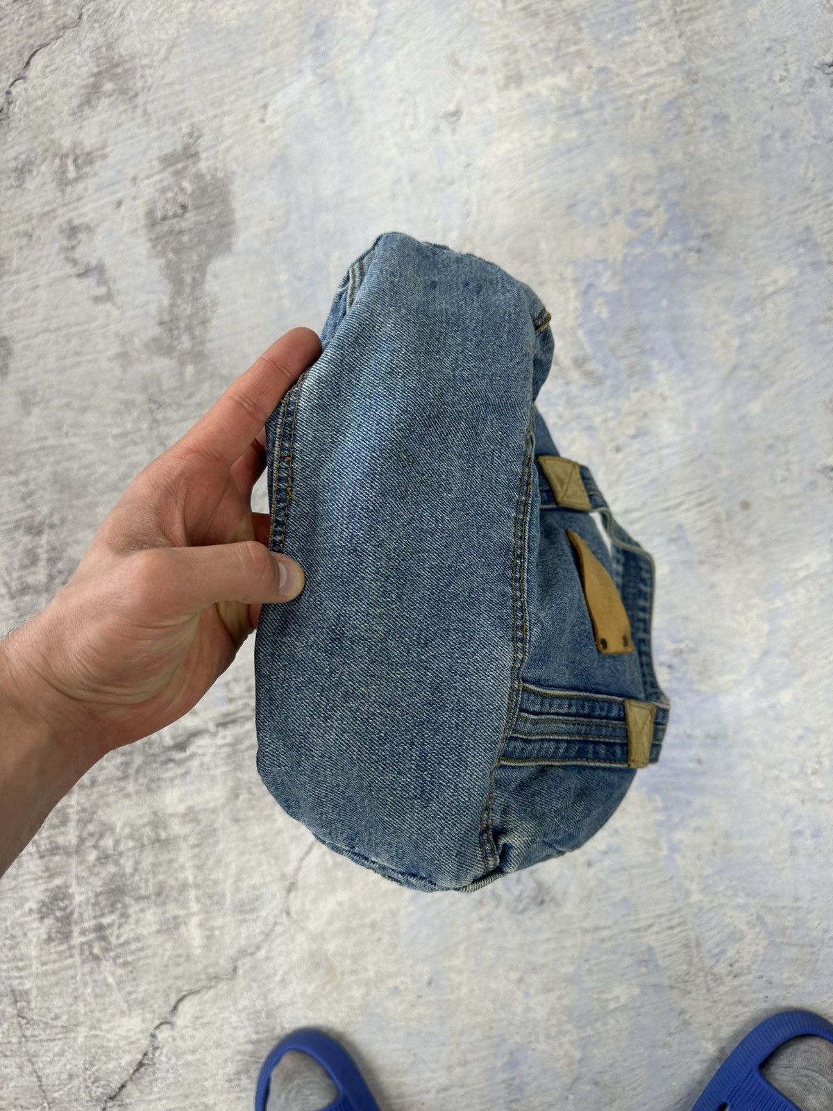 Vintage Diesel denim handbag blue logo rare Size ONE SIZE - 6 Thumbnail
