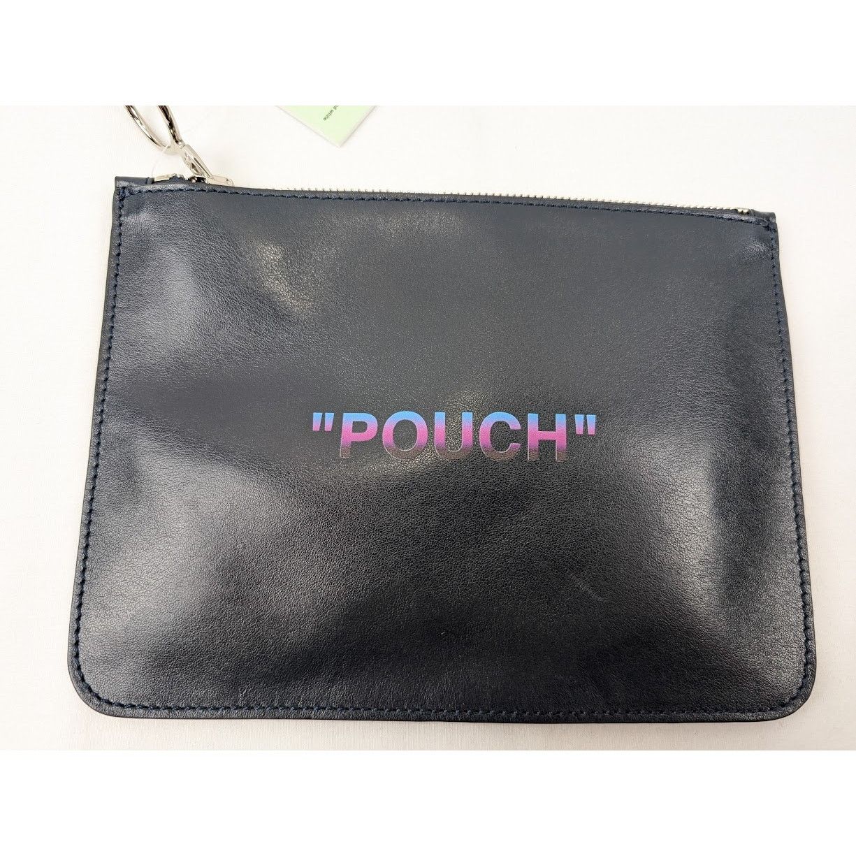 Off-White o1rshd1 Size: OS / Quote Flat Pouch In Dark Blue/Multi Size ONE SIZE - 2 Thumbnail