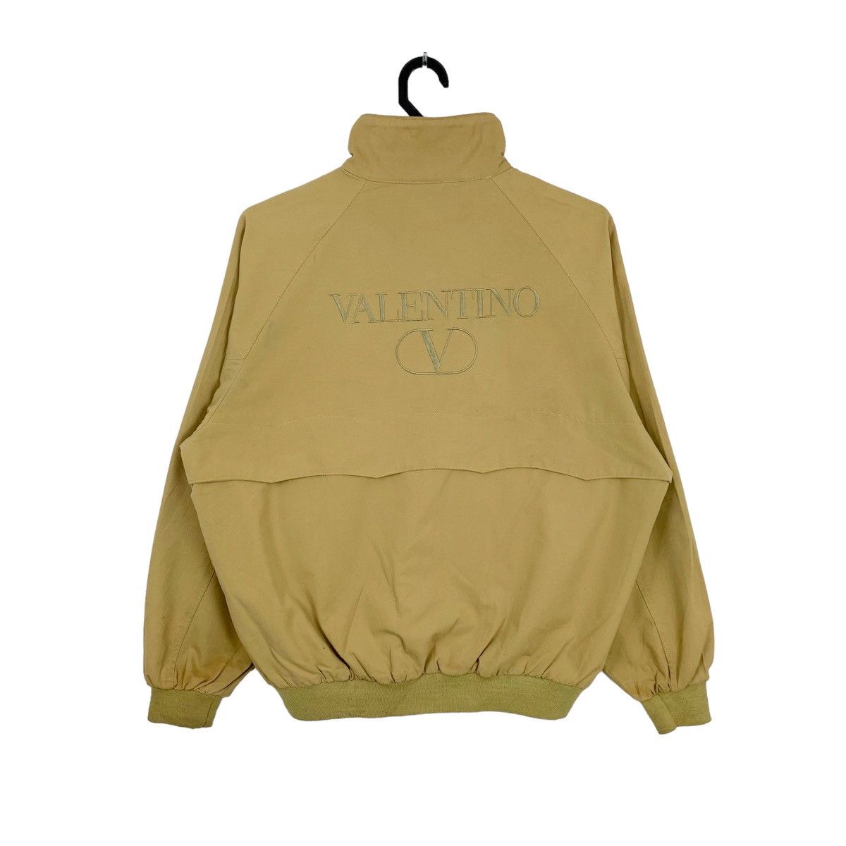 Valentino × Vintage Valentino Jeans Big Logo Embroidered Bomber Jacket Size US M / EU 48-50 / 2 - 1 Thumbnail