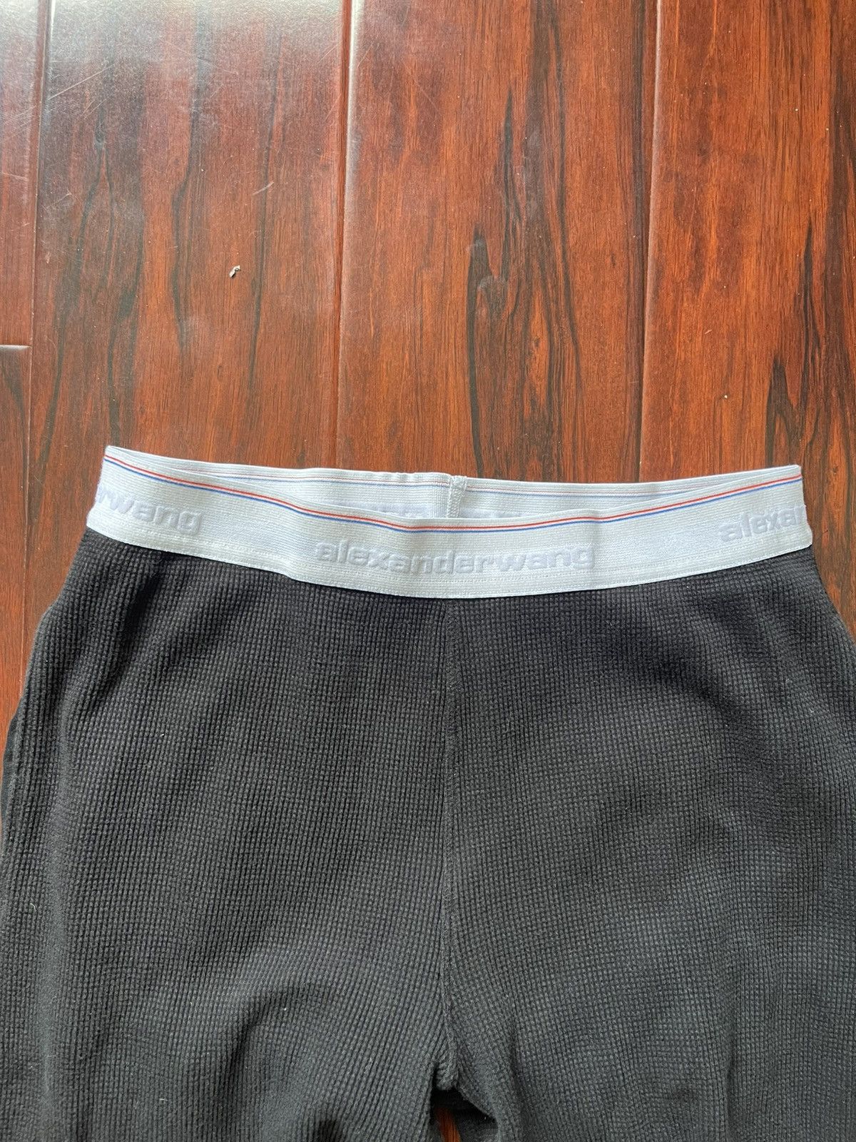 Alexander Wang Alexander Wang Black Waffle Thermal Unisex Jogger Size Small Size 26" / US 2 / IT 38 - 6 Thumbnail