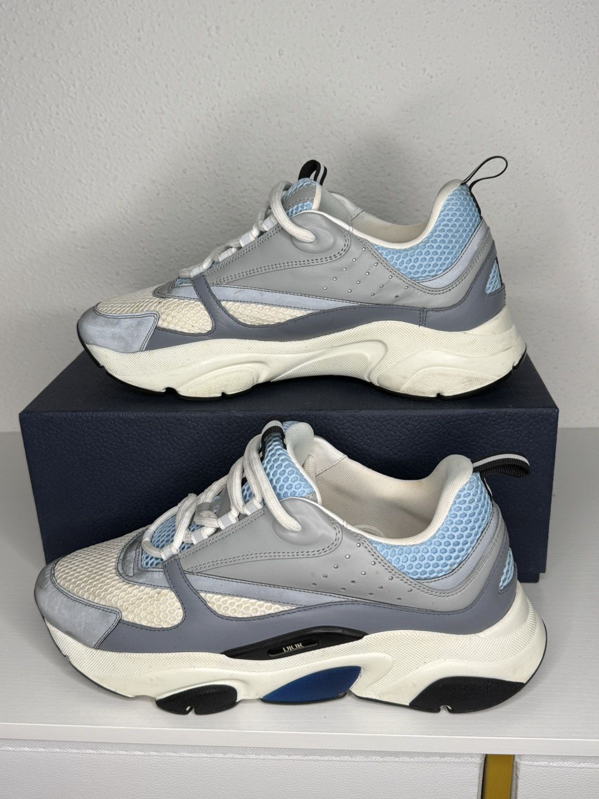 Dior Dior B22 White Blue Sneakers Size US 10 / EU 43 - 7 Thumbnail