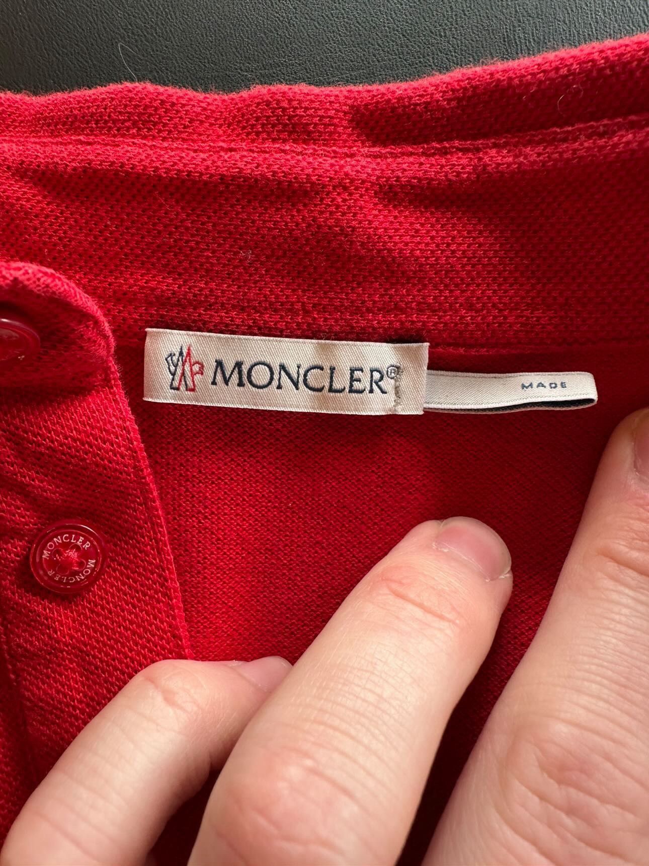 Moncler Moncler maglia polo red logo Size US S / EU 44-46 / 1 - 3 Thumbnail