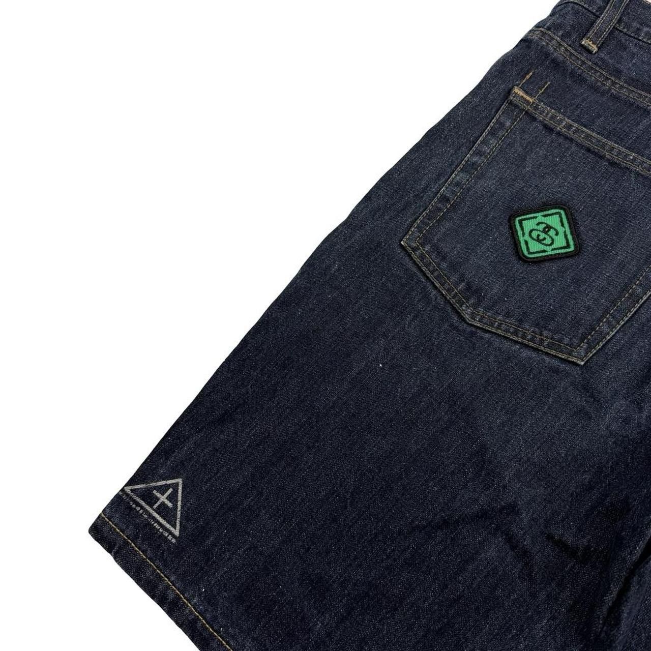 Stussy Vintage Stussy Embroidered Patch Denim Shorts Jorts Waist 35 Size US 35 - 4 Thumbnail