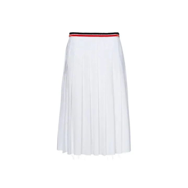 スカート MIU MIU Cotton skirt with check insert on the bottom Miu Miu Cotton Skirt With Check Insert On The Bottom | Grailed