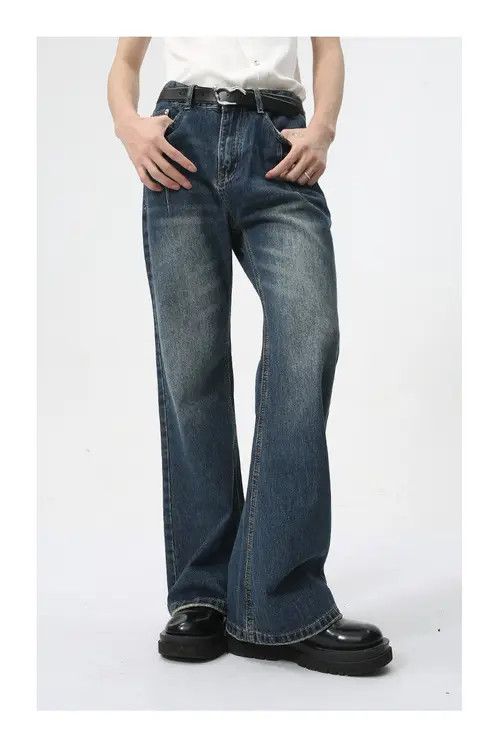Other Vintage distressed washed bootcut jeans Size US 32 / EU 48 - 2 Thumbnail