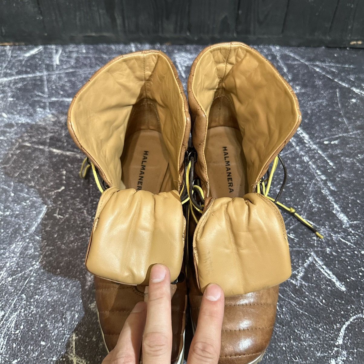 Halmanera HALMANERA Women’s Leather Boots size 37.5eu Rick Owens style Size US 7.5 / IT 37.5 - 13 Thumbnail