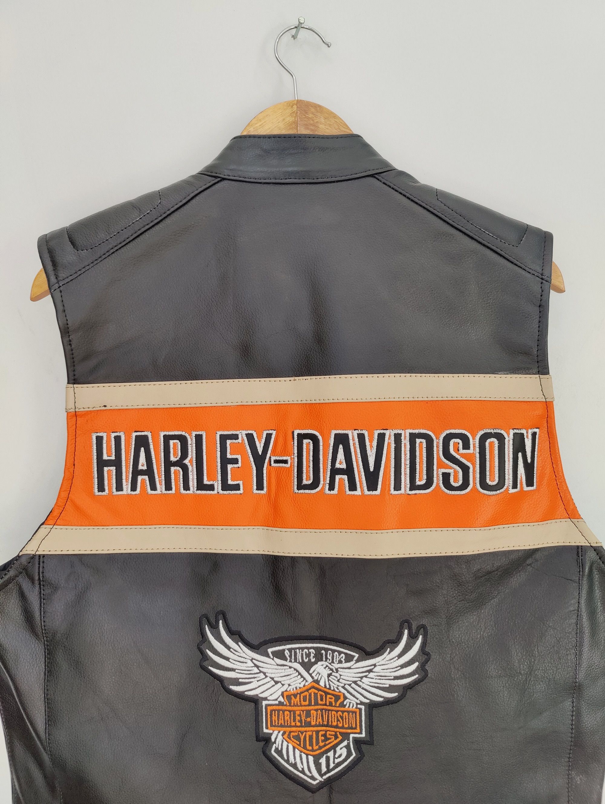 Harley Davidson Harley Davidson Leather Vest Streetwear Racing Size US XL / EU 56 / 4 - 3 Thumbnail