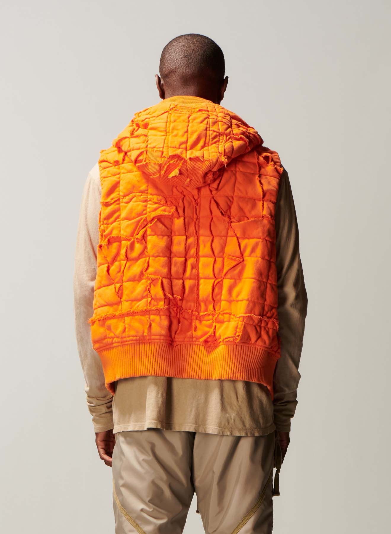 Greg Lauren $1500 Greg Lauren Orange Stitchwork Vest Size US L / EU 52-54 / 3 - 4 Thumbnail
