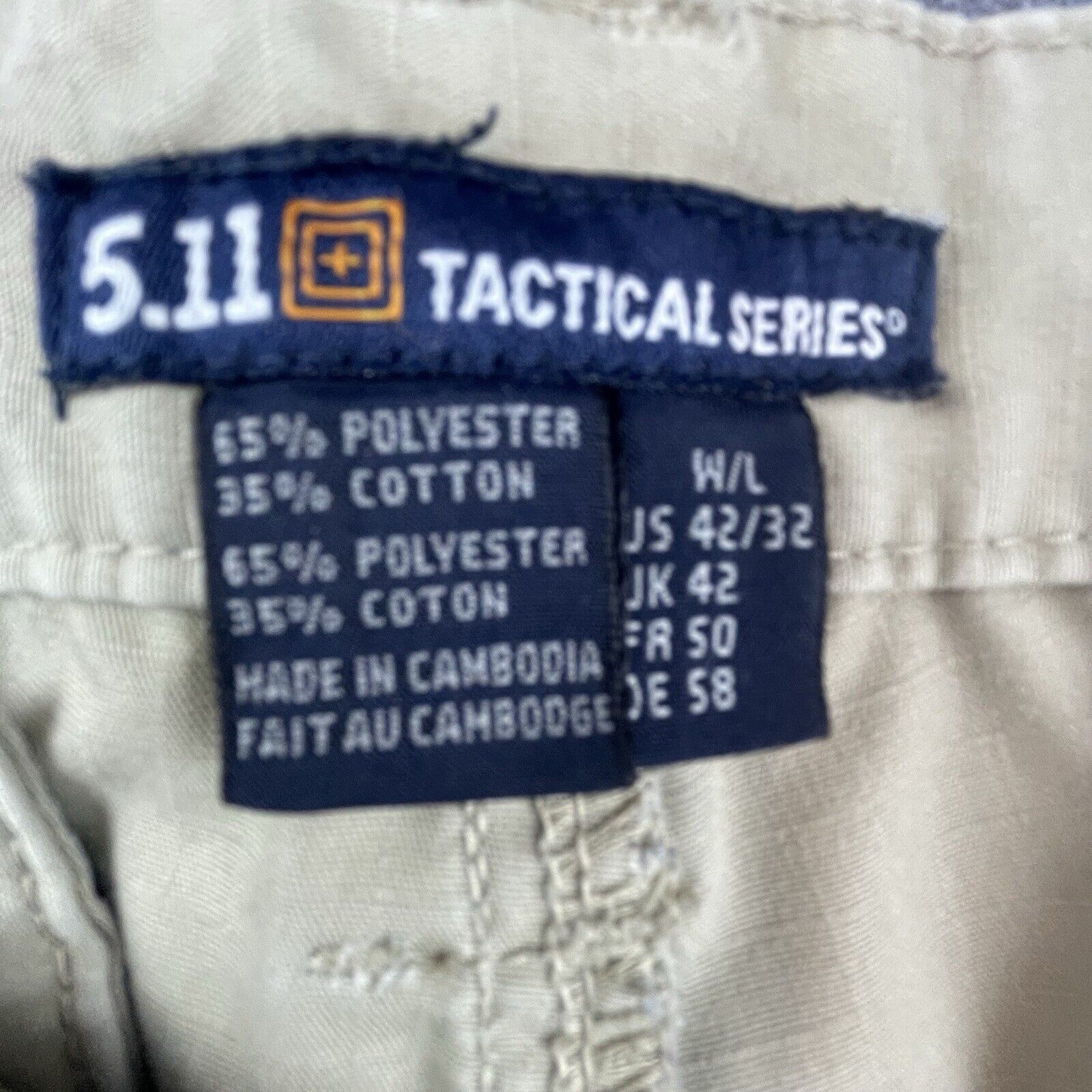 5.11 5.11 Tactical Pants Mens 42 Khaki Ripstop Cargo Straight Size US 42 / EU 58 - 9 Thumbnail