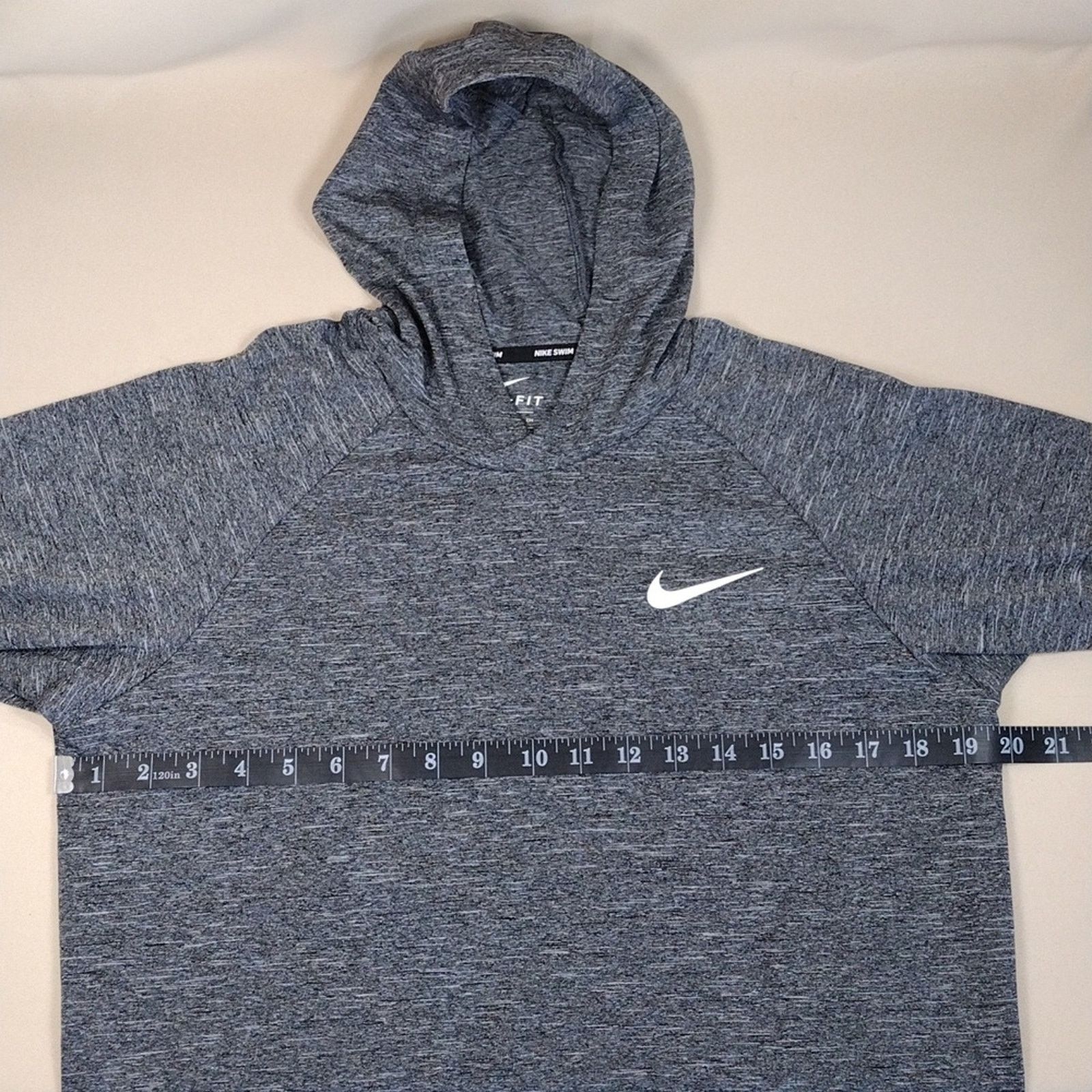 Nike Nike Men's Dri-FIT UPF 40+ Heathered Long Sleeve Grey Hoodie Size US S / EU 44-46 / 1 - 6 Thumbnail