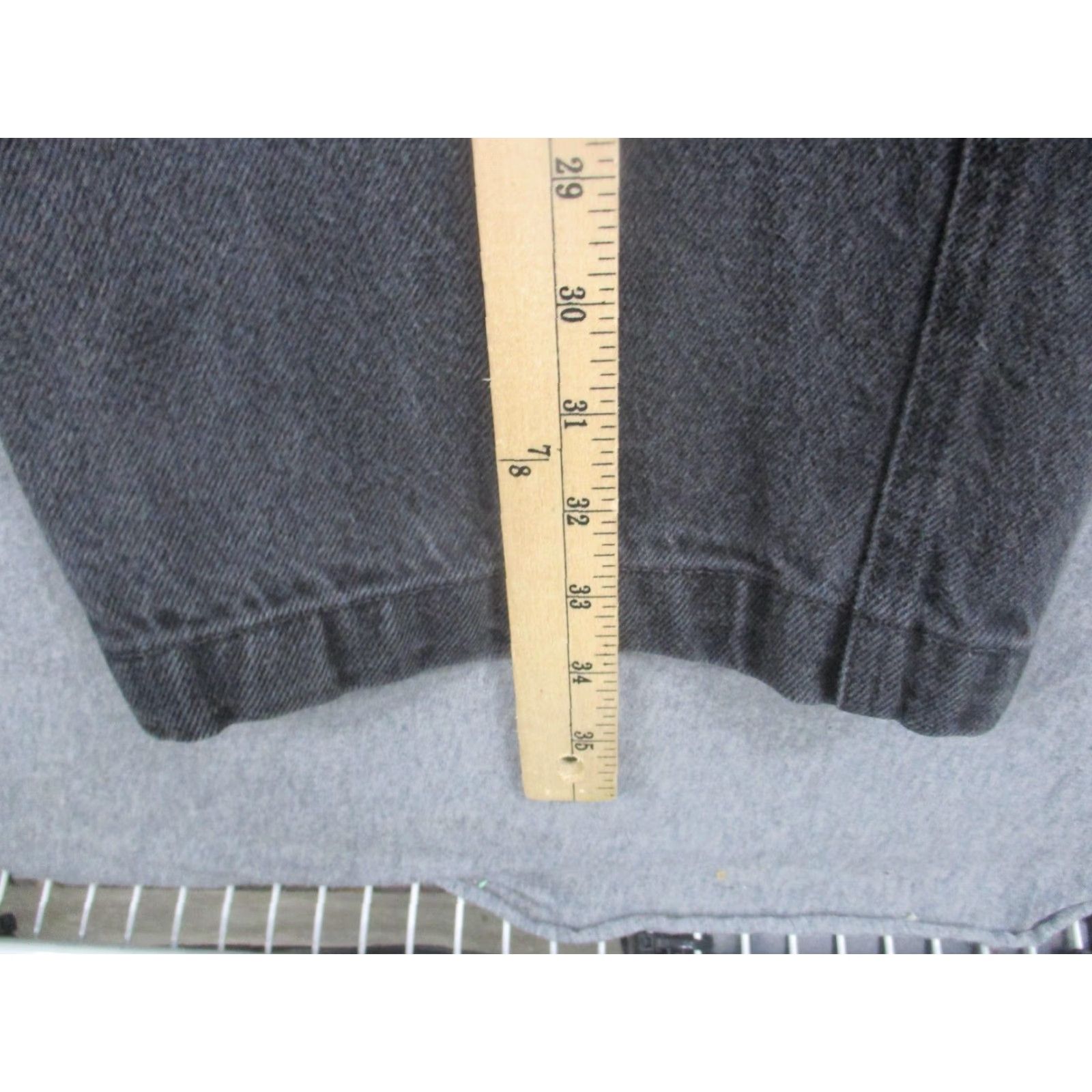 Guess VINTAGE Guess Jeans Mens 34x32 Gray High Rise Straight Denim Made USA 90s Size US 34 / EU 50 - 5 Thumbnail