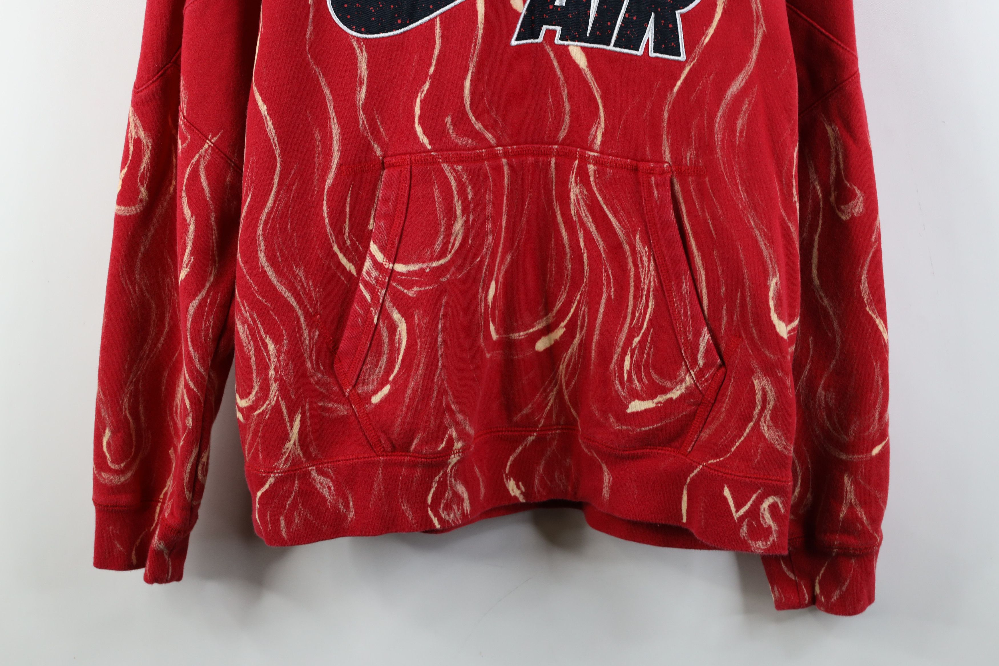 Nike Vintage Nike Air Big Swoosh Fire Flames Hoodie Sweatshirt Size US M / EU 48-50 / 2 - 3 Thumbnail