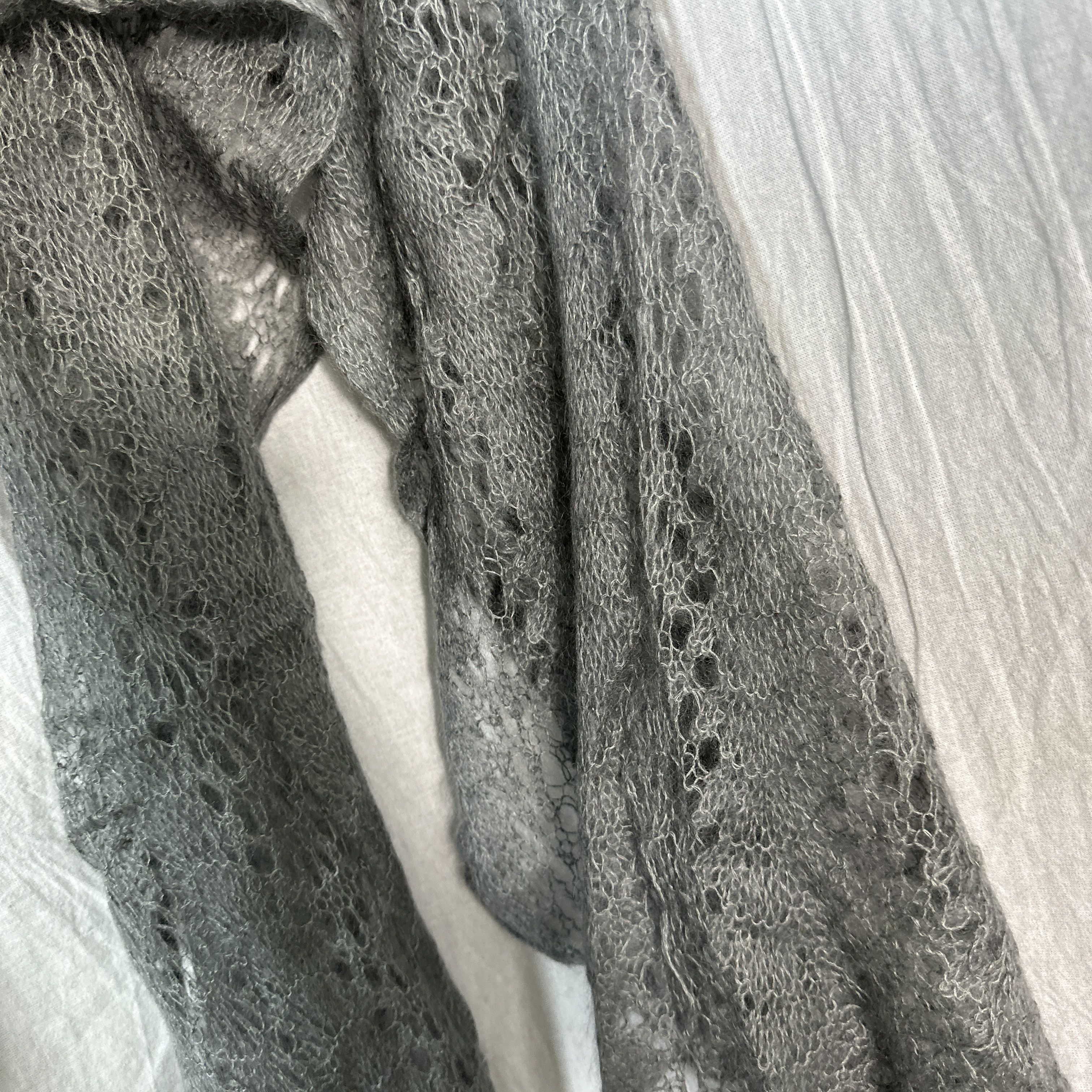 Vintage Shawl / Scarf Knitted 00s Size ONE SIZE - 5 Thumbnail