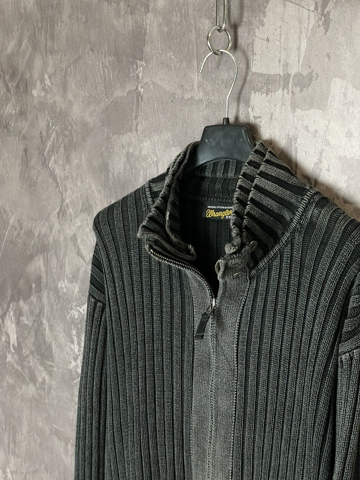 Japanese Brand × Vintage Vintage Y2K 00s Diesel Distressed Punk Sweater striped knit Size US XL / EU 56 / 4 - 6 Thumbnail