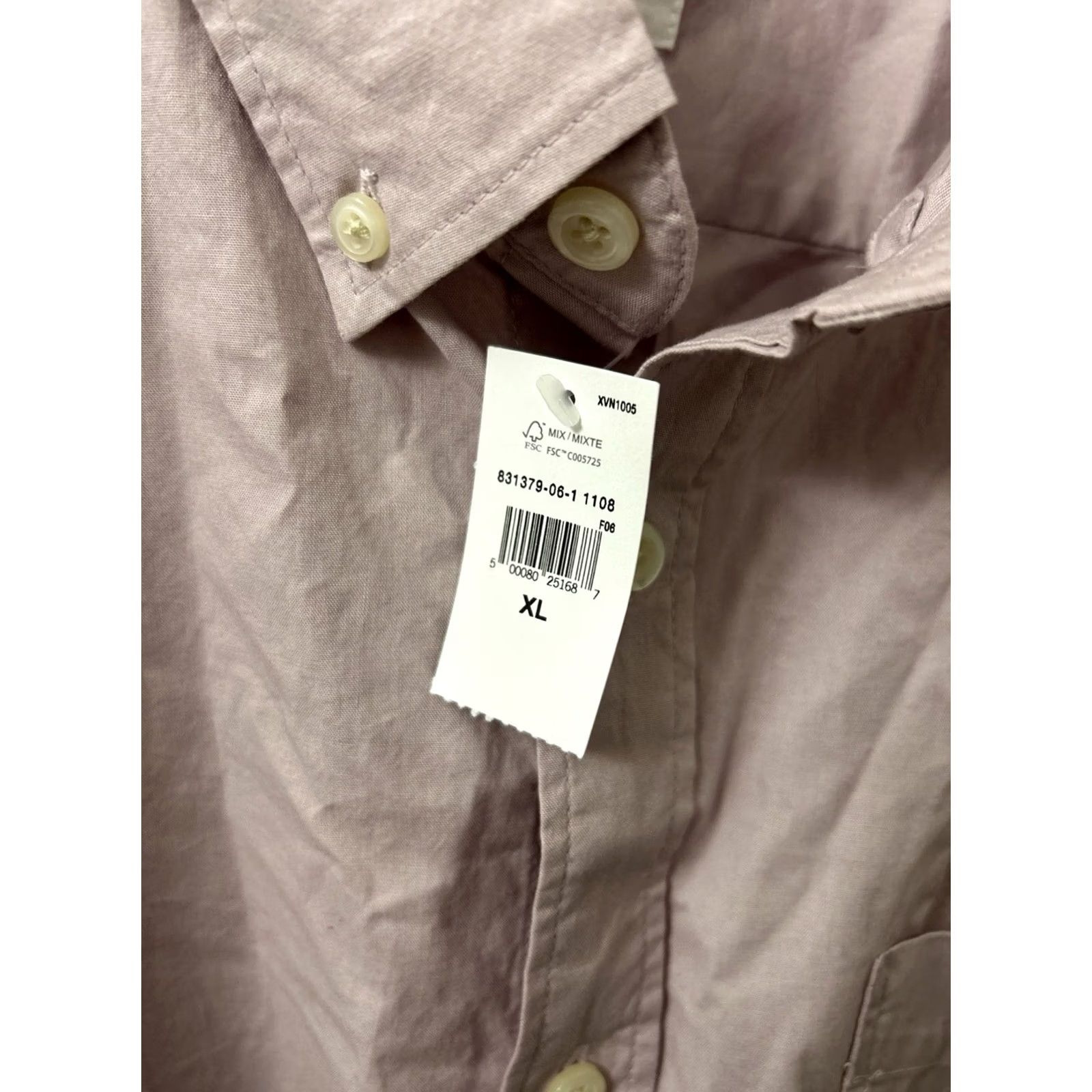 Gap GAP Oxford Shirt Mens XL Purple Untucked Fit Button-Down Long Sleeve NWT Size US XL / EU 56 / 4 - 5 Thumbnail