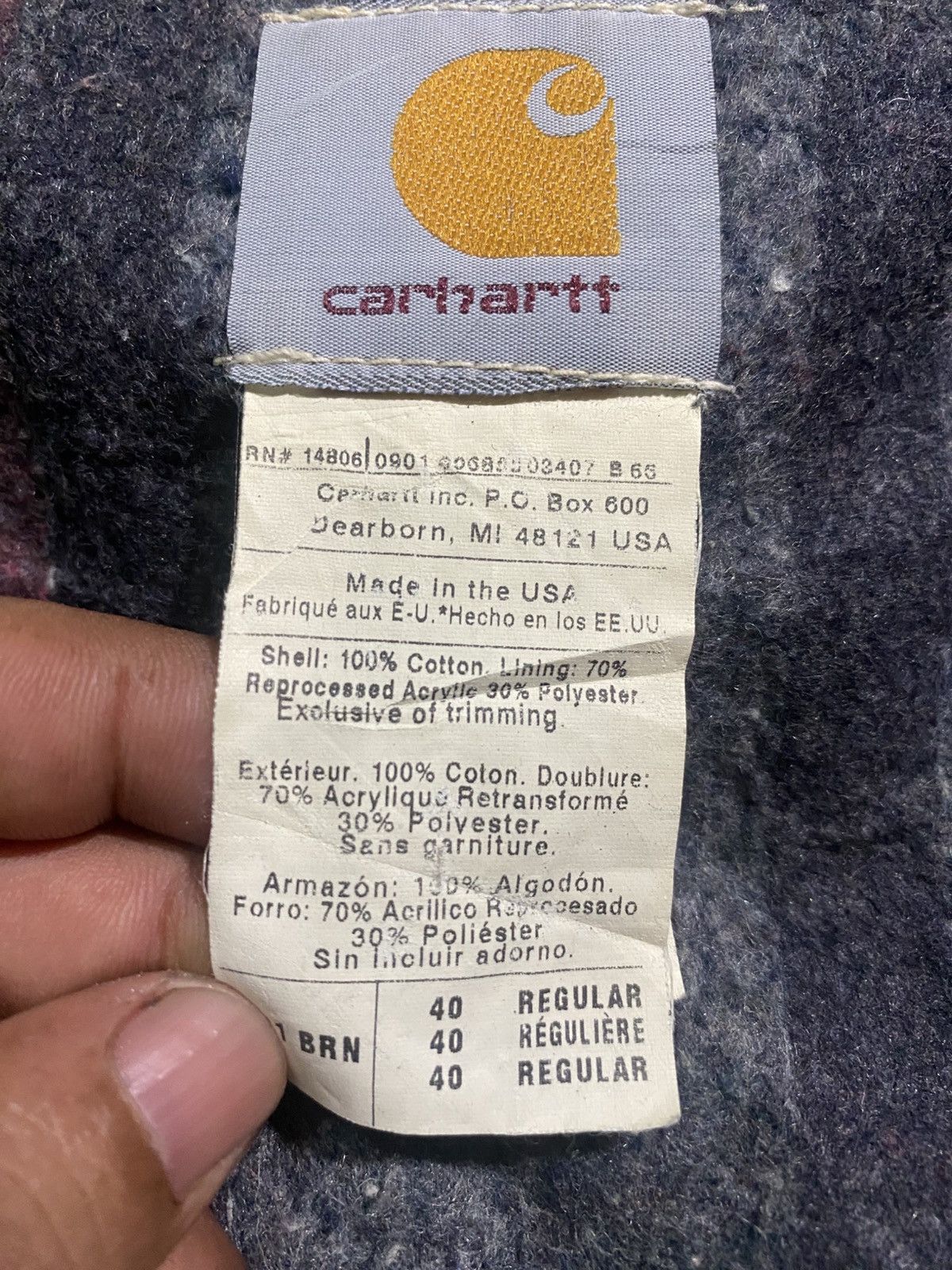 Carhartt Vintage Carhartt Jacket Size US M / EU 48-50 / 2 - 10 Thumbnail