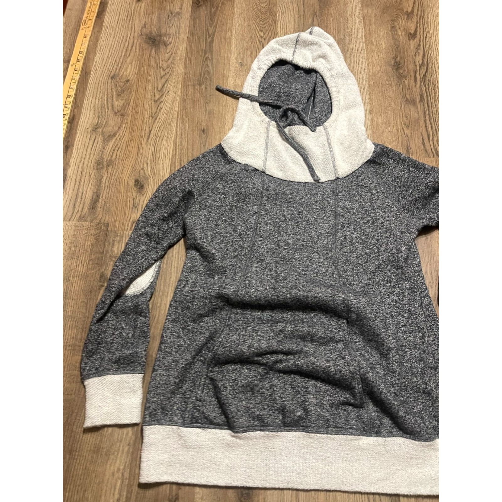Vintage MOMO Hoodie Women's Maternity Small Gray Black Pullover Long Sleeve Size S / US 4 / IT 40 - 3 Thumbnail