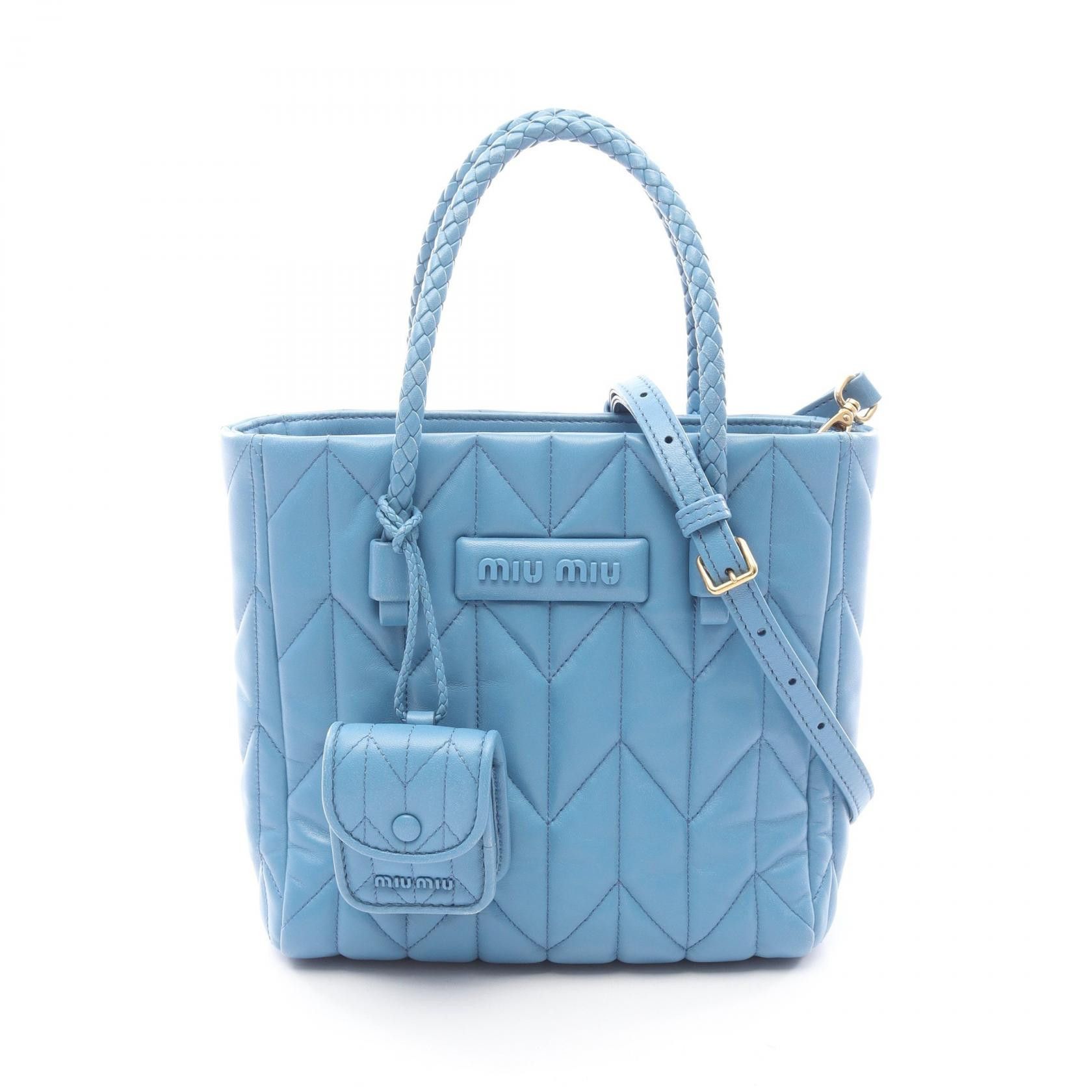 Miu Miu Miu Miu Miu Miu NAPPA TRAPUNTAT leather handbag Leather Handbag 5BA211 DUTY FREE for USA Size ONE SIZE - 1 Thumbnail