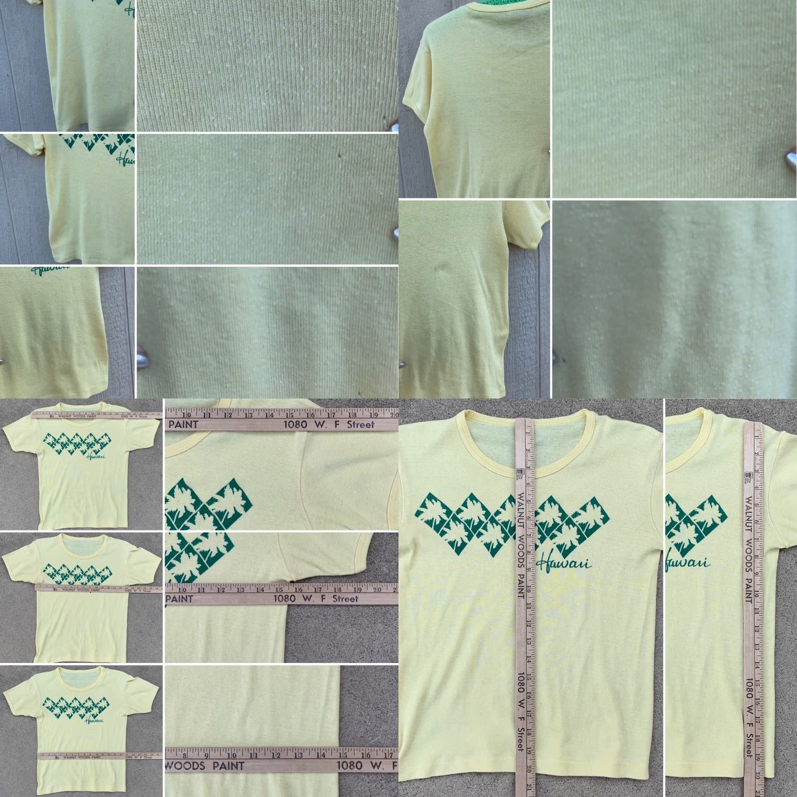 Vintage VINTAGE Hawaii T-Shirt Ladies Style 70s 80s Palm Trees Palms Size M Yellow Graphic Sportswear/Beach Womens Mens Girls? Size M / US 6-8 / IT 42-44 - 8 Thumbnail