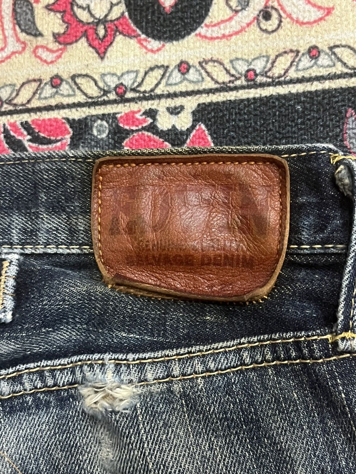 Edwin ⚡️Selvedge⚡️Vintage Edwin 505Z Buckle Back Blue Washed Jeans Size US 29 - 10 Thumbnail