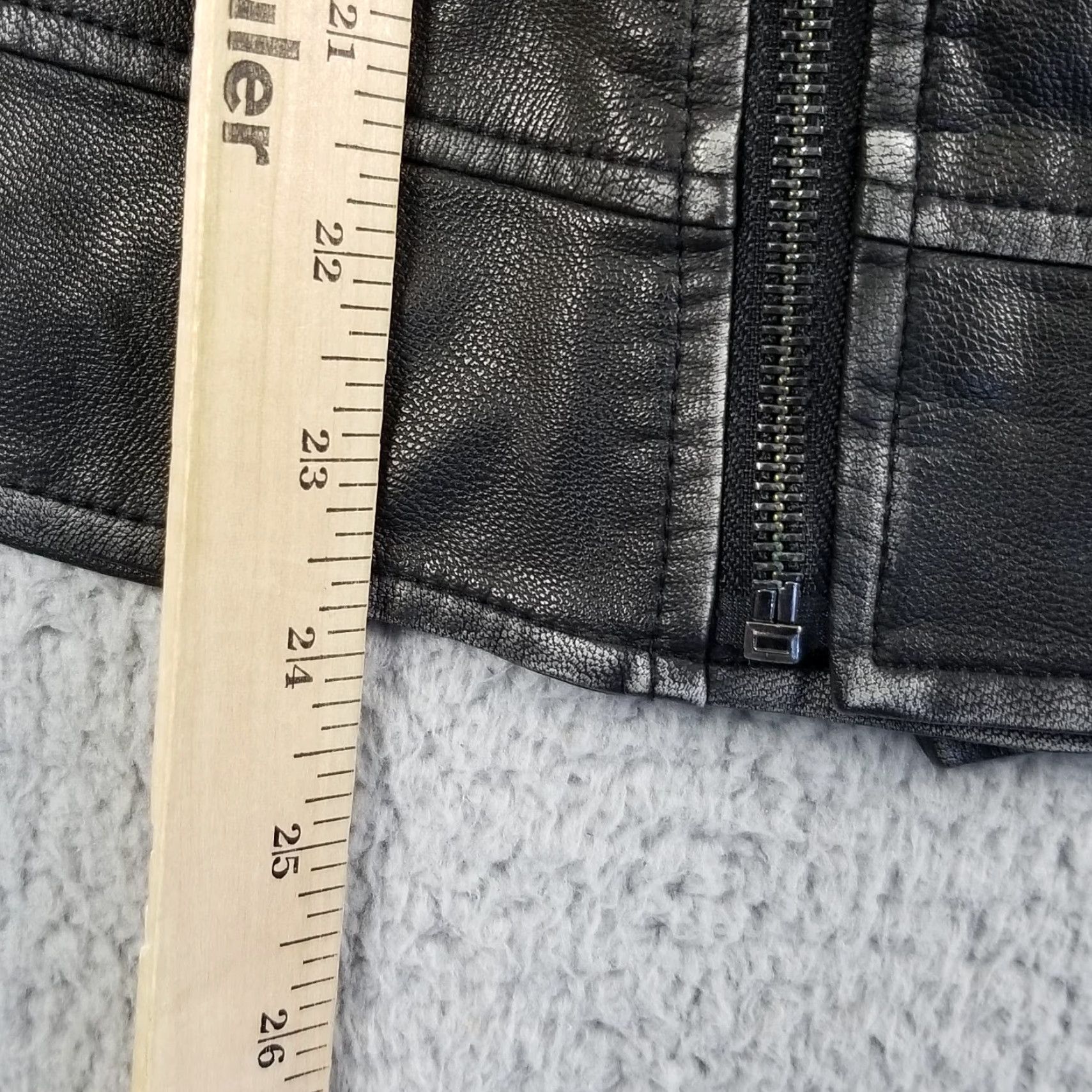 Vintage VINTAGE NWT Lane Bryant 20 Moto Jacket Faux Leather Black - Jacket - Women Plus 20 Black Moto Leather Zip Front Sized? Size 3XL / US 20-22 - 5 Thumbnail