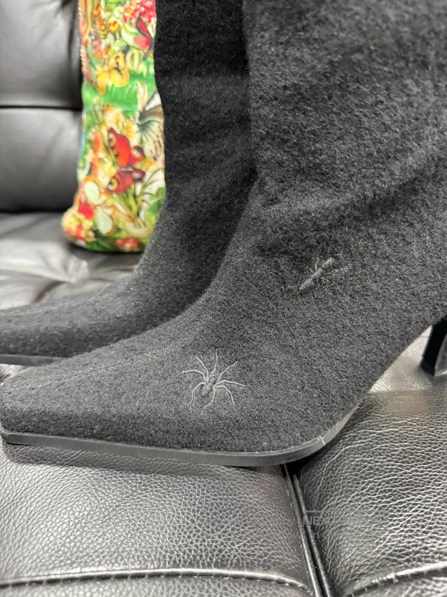 Comme des Garcons undercover guru guru embroidered insect long boots. Size US 6 / EU 39 - 4 Thumbnail