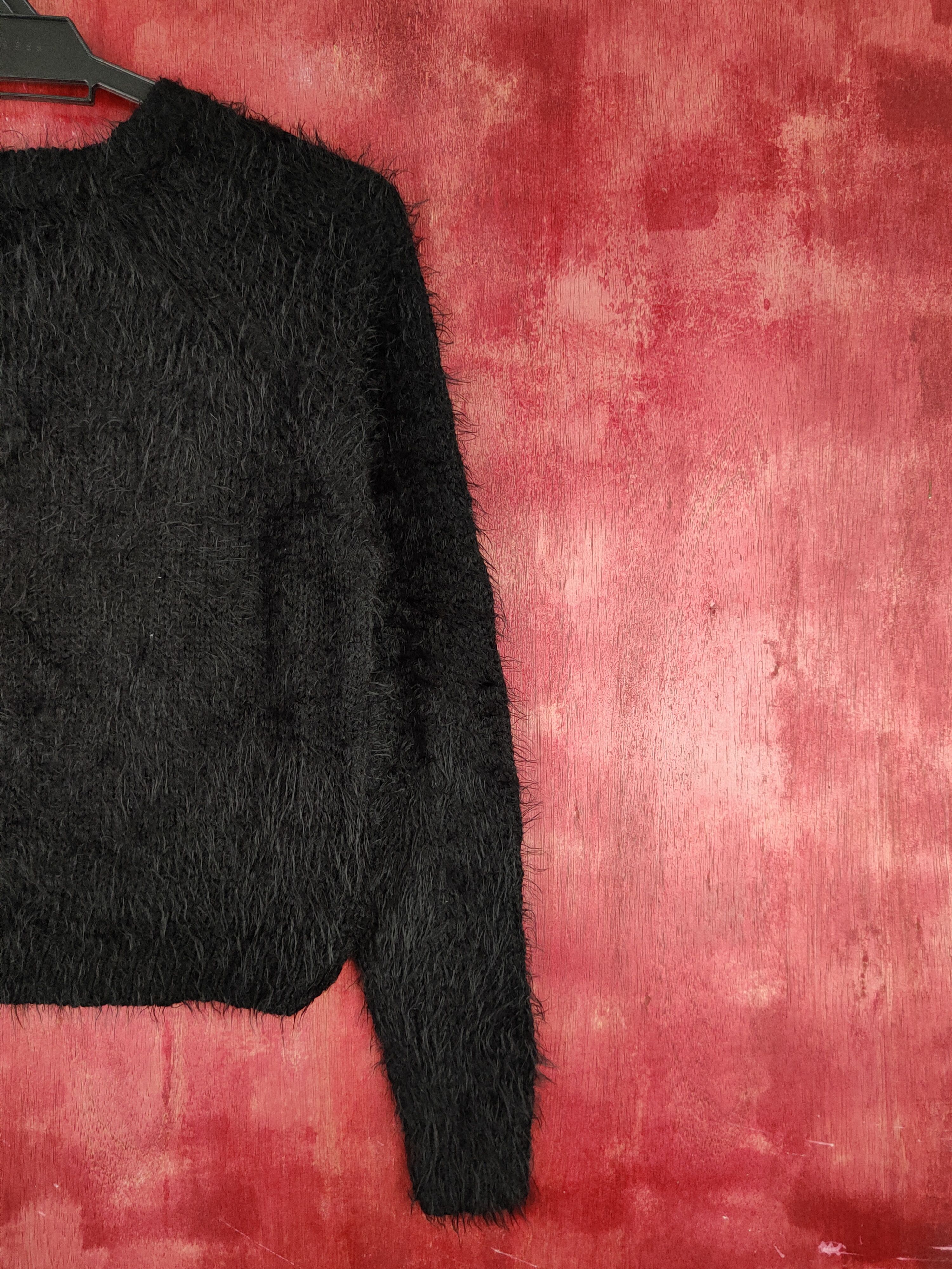 Japanese Brand × Vintage Topshop Black Shag Shaggy Fur Mohair Knitwear #S1911 Size S / US 4 / IT 40 - 9 Thumbnail