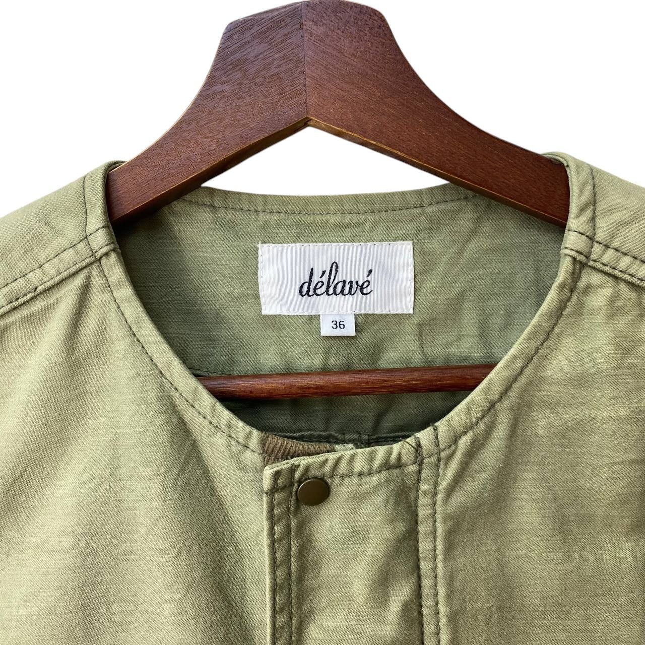 Japanese Brand DE'LAVE JAPAN PARKA FADED GREEN MILITARY ROUNDNECK COLLAR Size US S / EU 44-46 / 1 - 11 Thumbnail