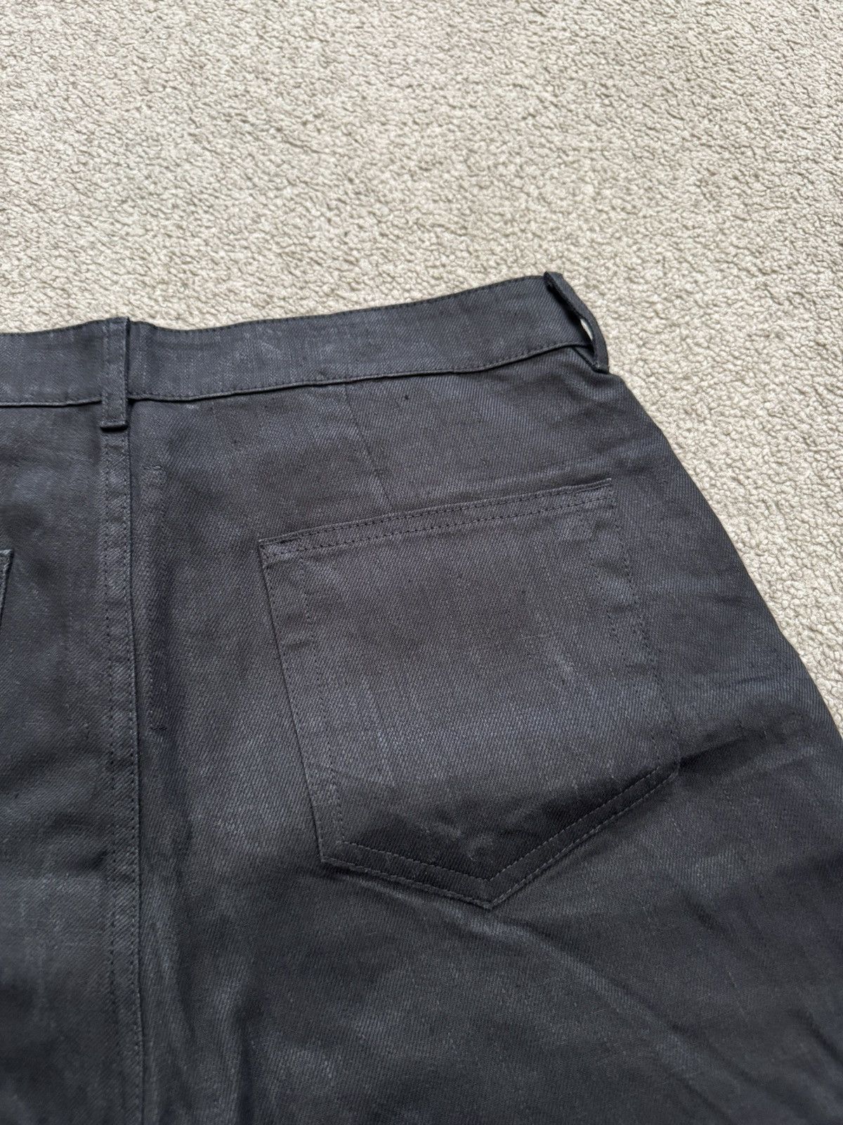 Rick Owens SS25 Rick Owens Mainline Hollywood Geth Cuttoff Linen Shorts Size US 31 - 7 Thumbnail