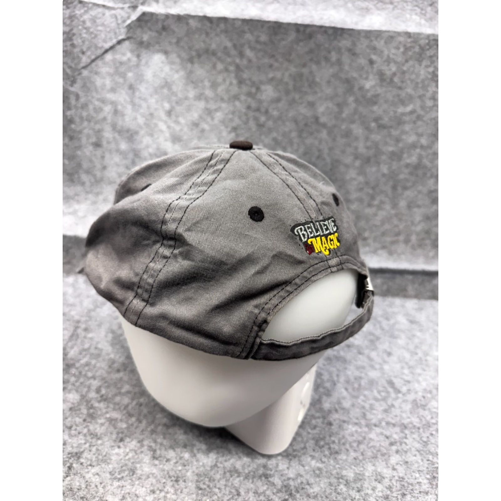 Disney Disney Disneyland Resort Hat Cap Strap Back Adult OS Gray Cotton Twill Disney Cap, Baseball, Adjustable, Lightweight, Unisex Adults Size ONE SIZE - 5 Thumbnail