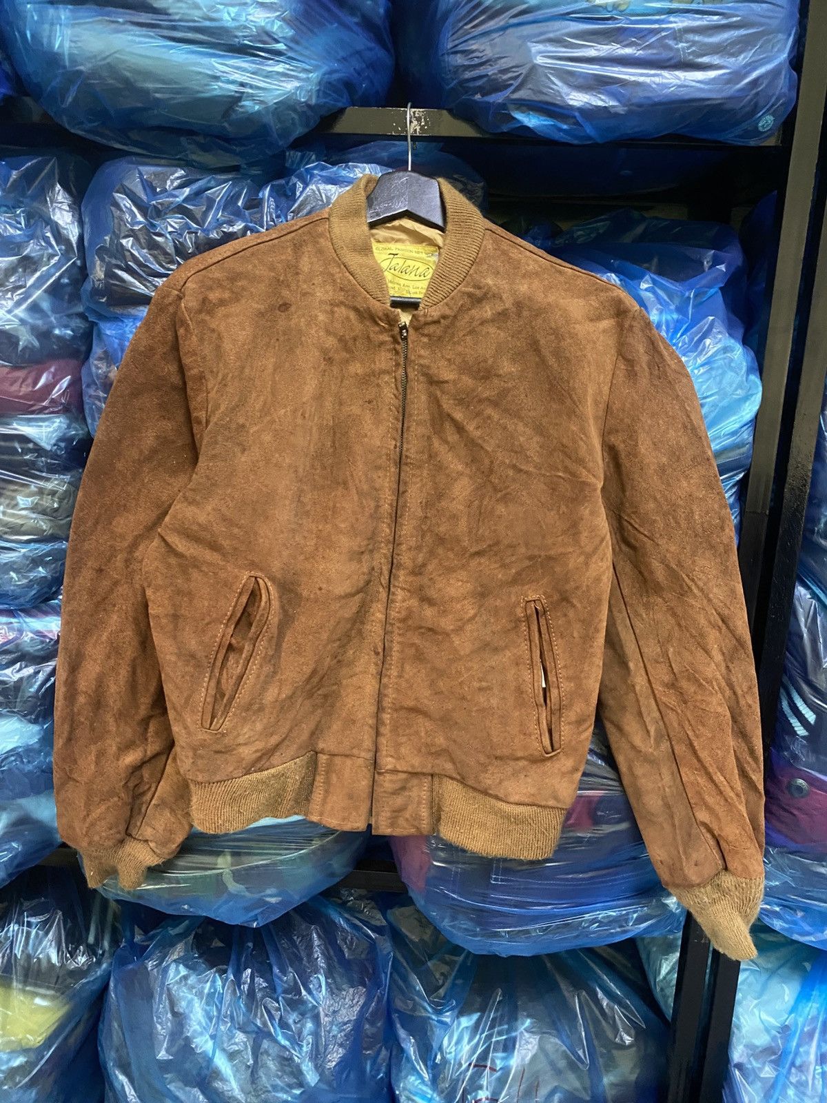 Schott Vintage Jalana Brown Suede Bomber Jacket USA by Schott Bros Size US S / EU 44-46 / 1 - 1 Thumbnail